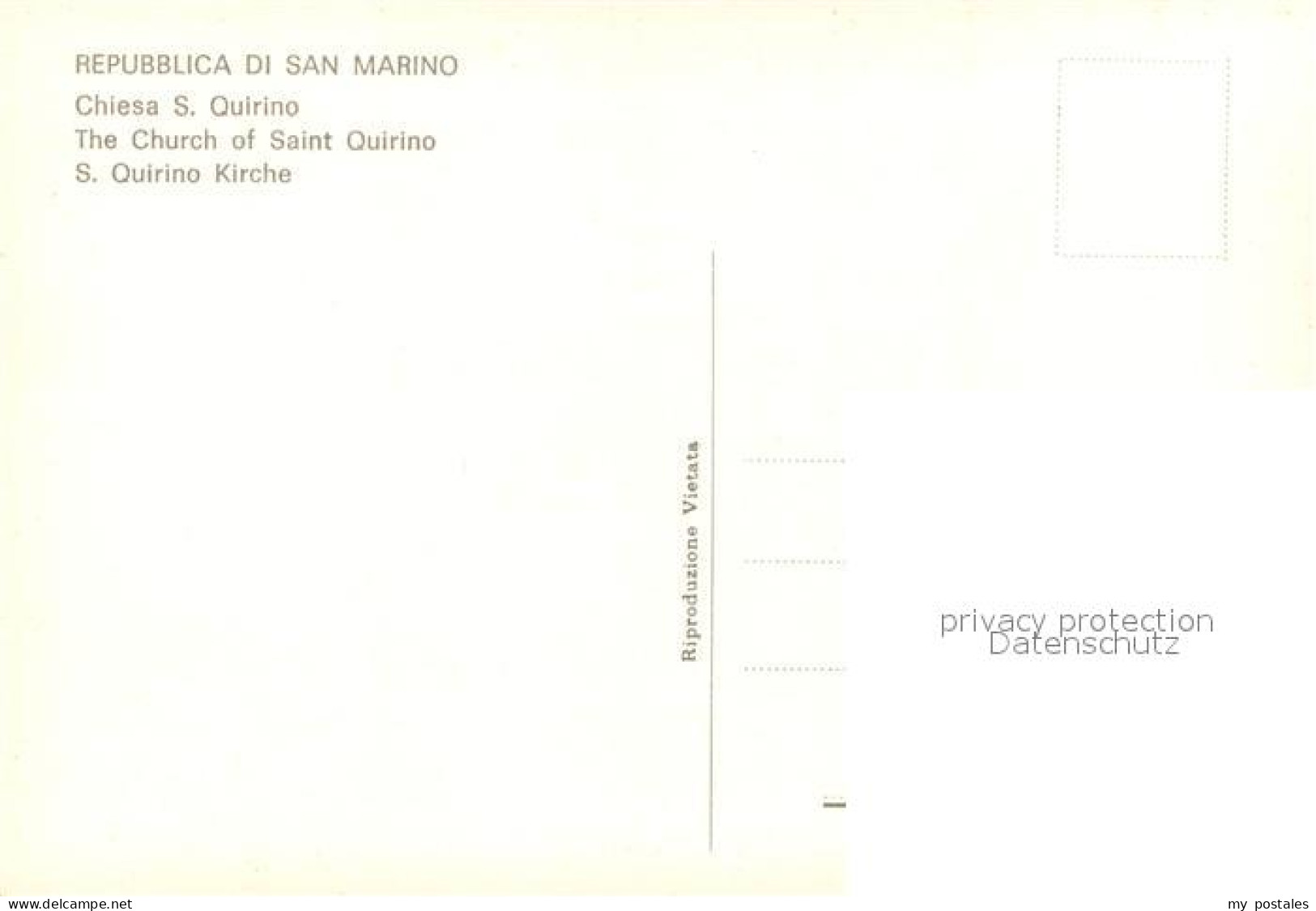 73624321 San Marino Repubblica Chiesa San Quirino San Marino Repubblica - San Marino