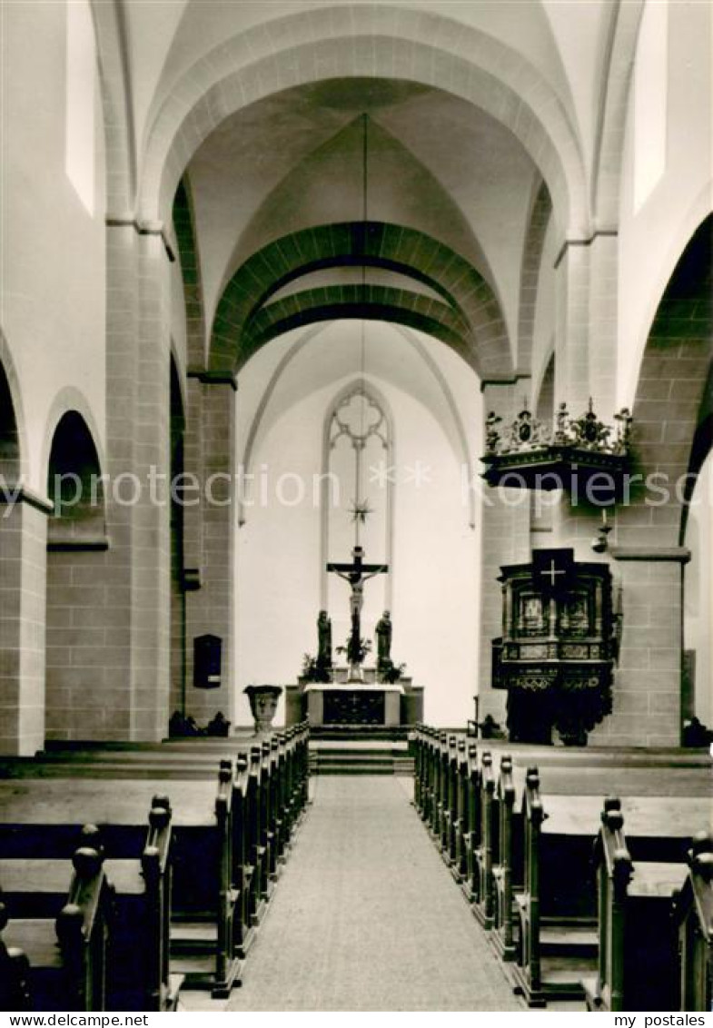 73623722 Hoexter Weser St Kilianskirche Mit Chor Kreuigungsgruppe Kanzel Hoexter - Höxter