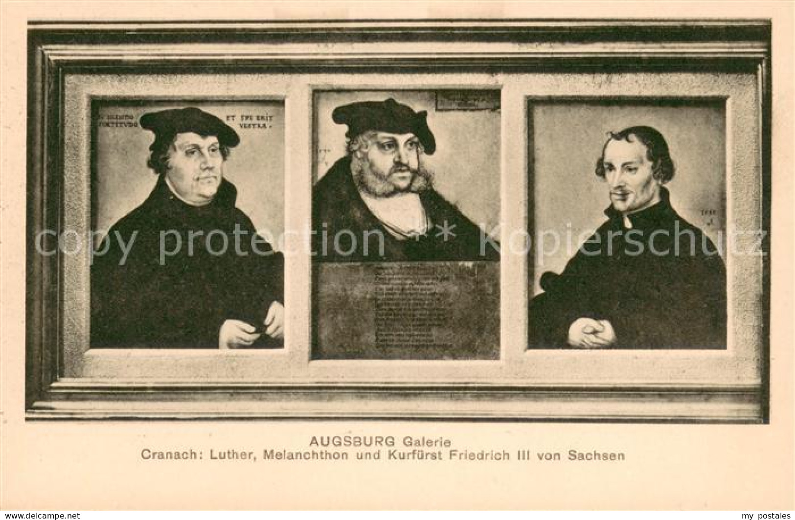 73623448 Augsburg Galerie Cranach Luther Melanchthon Kurfuerst Friedrich III Von - Augsburg