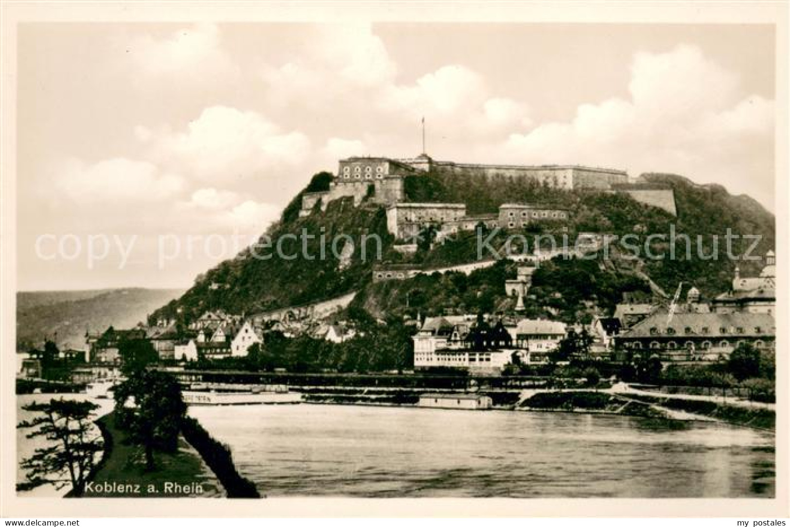 73623371 Koblenz Rhein Blick Ueber Den Rhein Zur Festung Ehrenbreitstein Koblenz - Koblenz