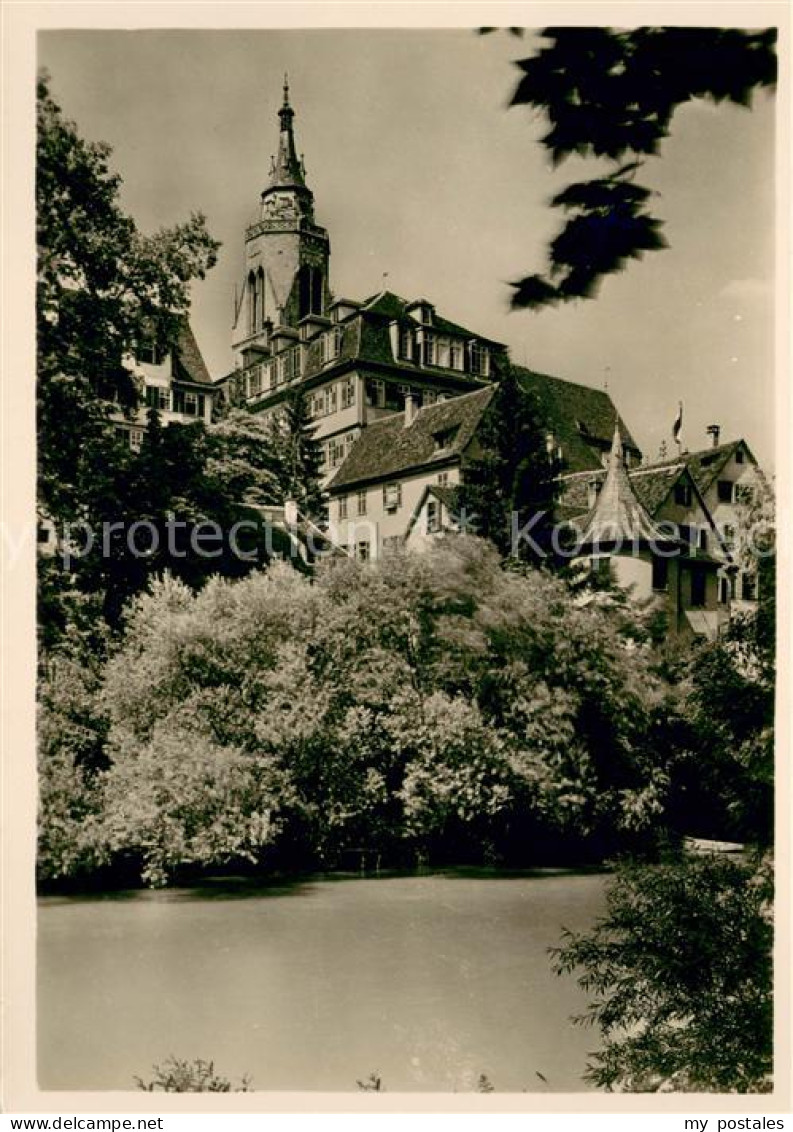 73623343 Tuebingen Neckar Hoelderlinturm Mit Alter Aula Und Turm Der Stiftskirch - Tübingen