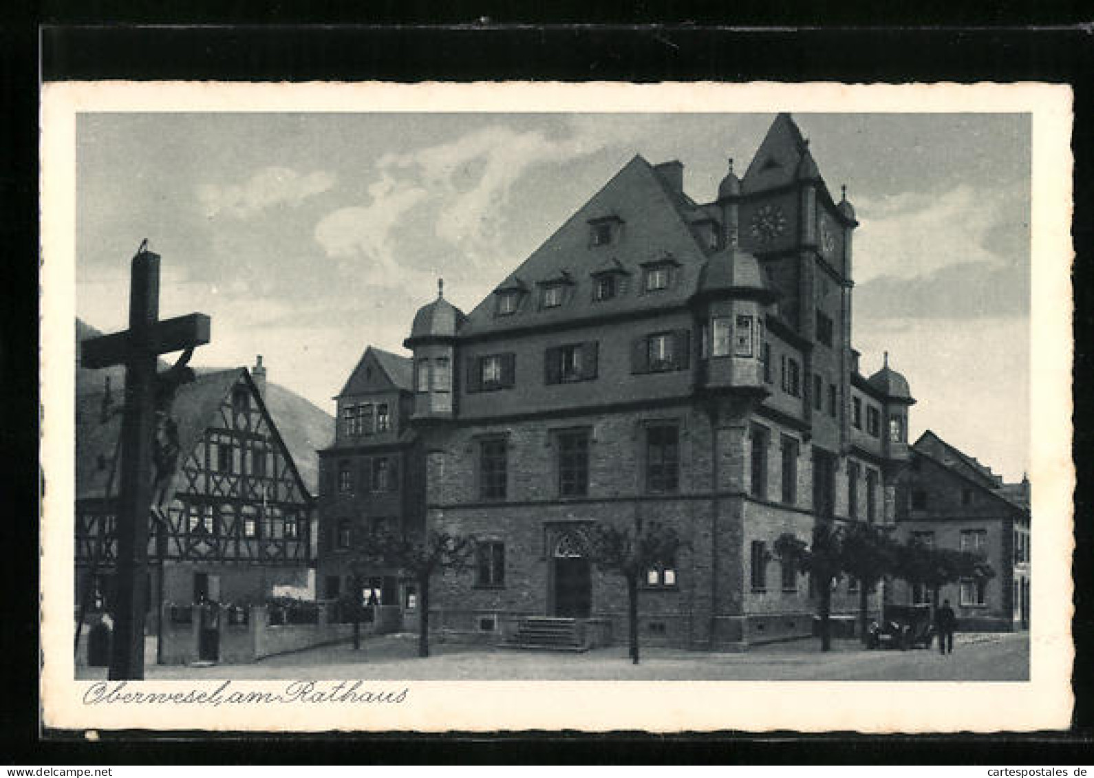 AK Oberwesel, Am Rathaus  - Oberwesel