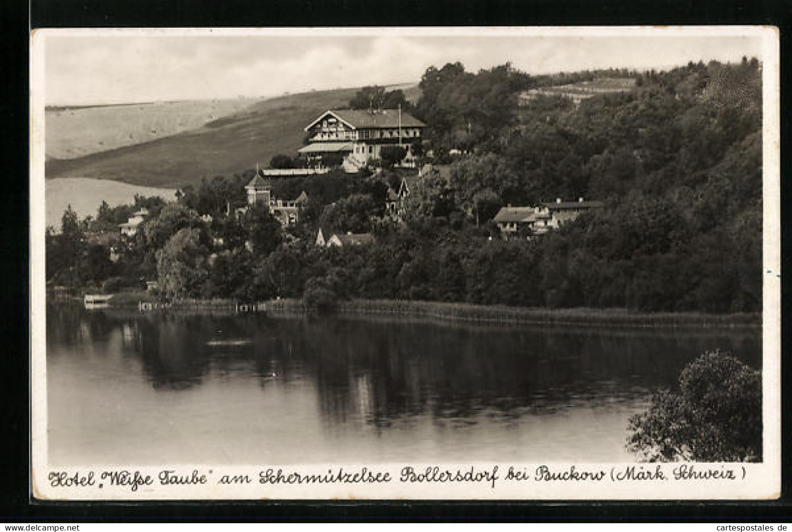 AK Bollersdorf / Märk. Schweiz, Hotel Weisse Taube Am Schermützelsee  - Sonstige & Ohne Zuordnung