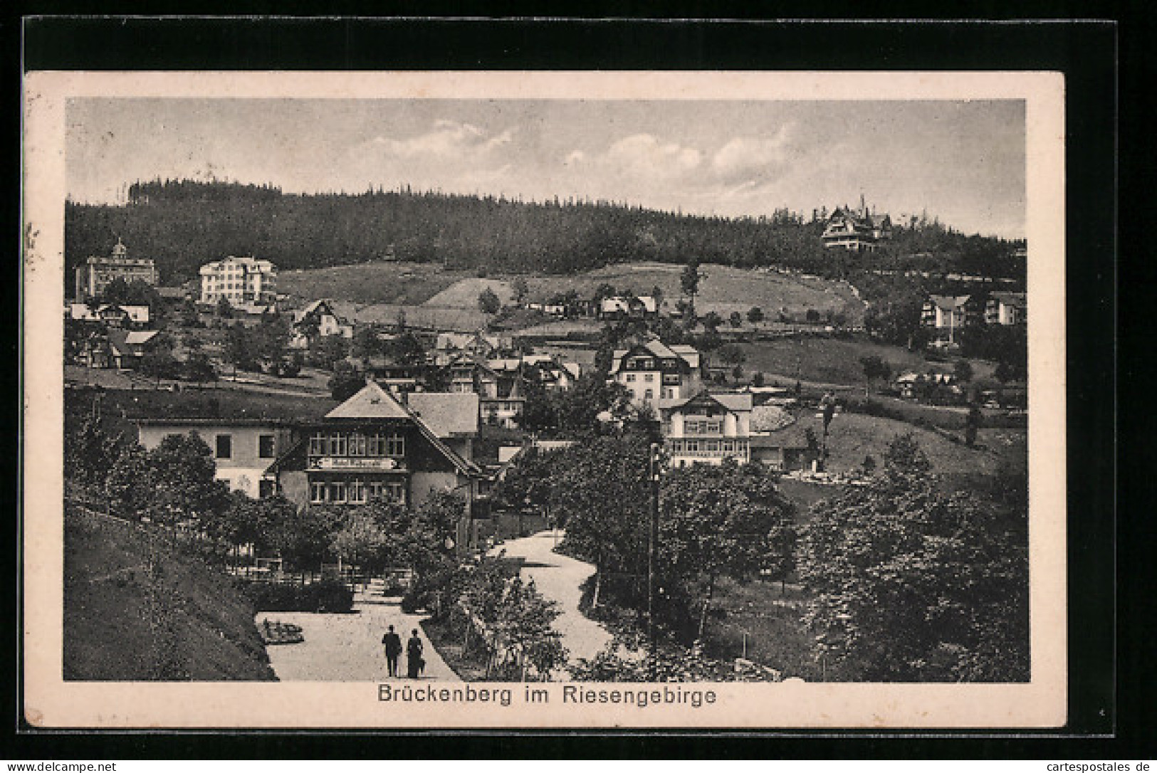 AK Brückenberg, Teilansicht Mit Hotel Rübezahl  - Schlesien