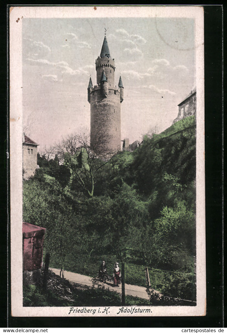 AK Friedberg I. H., Blick Auf Den Adolfsturm  - Friedberg