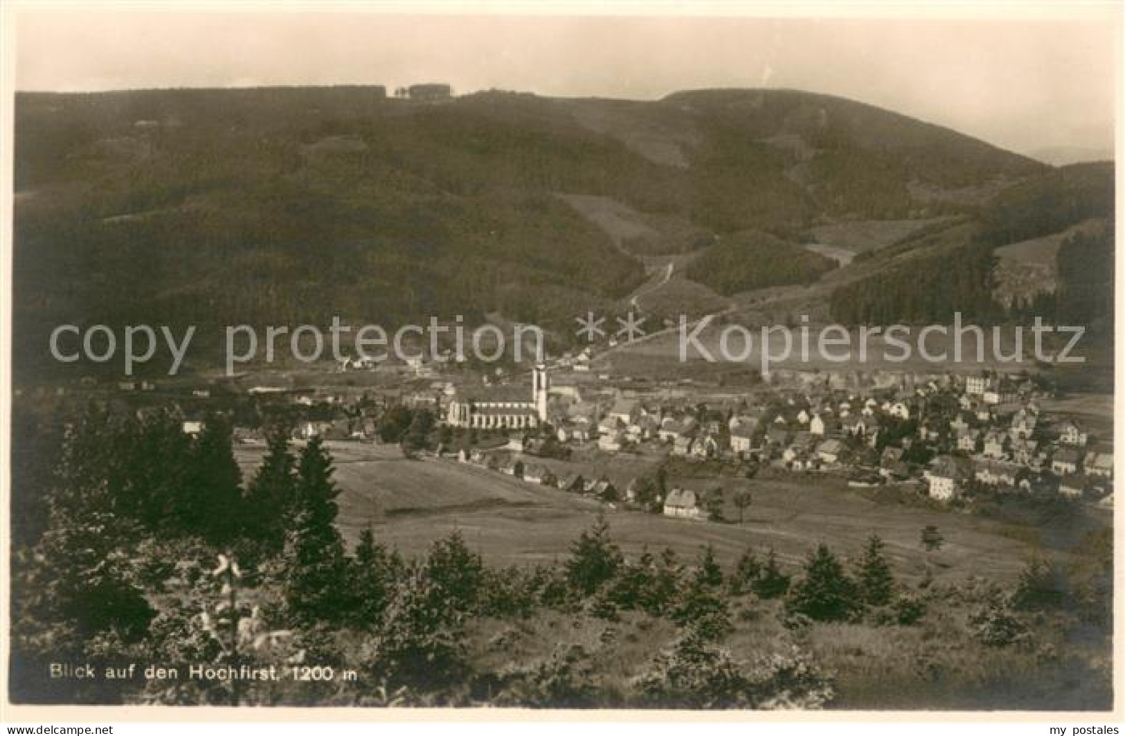 73623116 Neustadt Schwarzwald Panorama Mit Hochfirst Neustadt Schwarzwald - Titisee-Neustadt