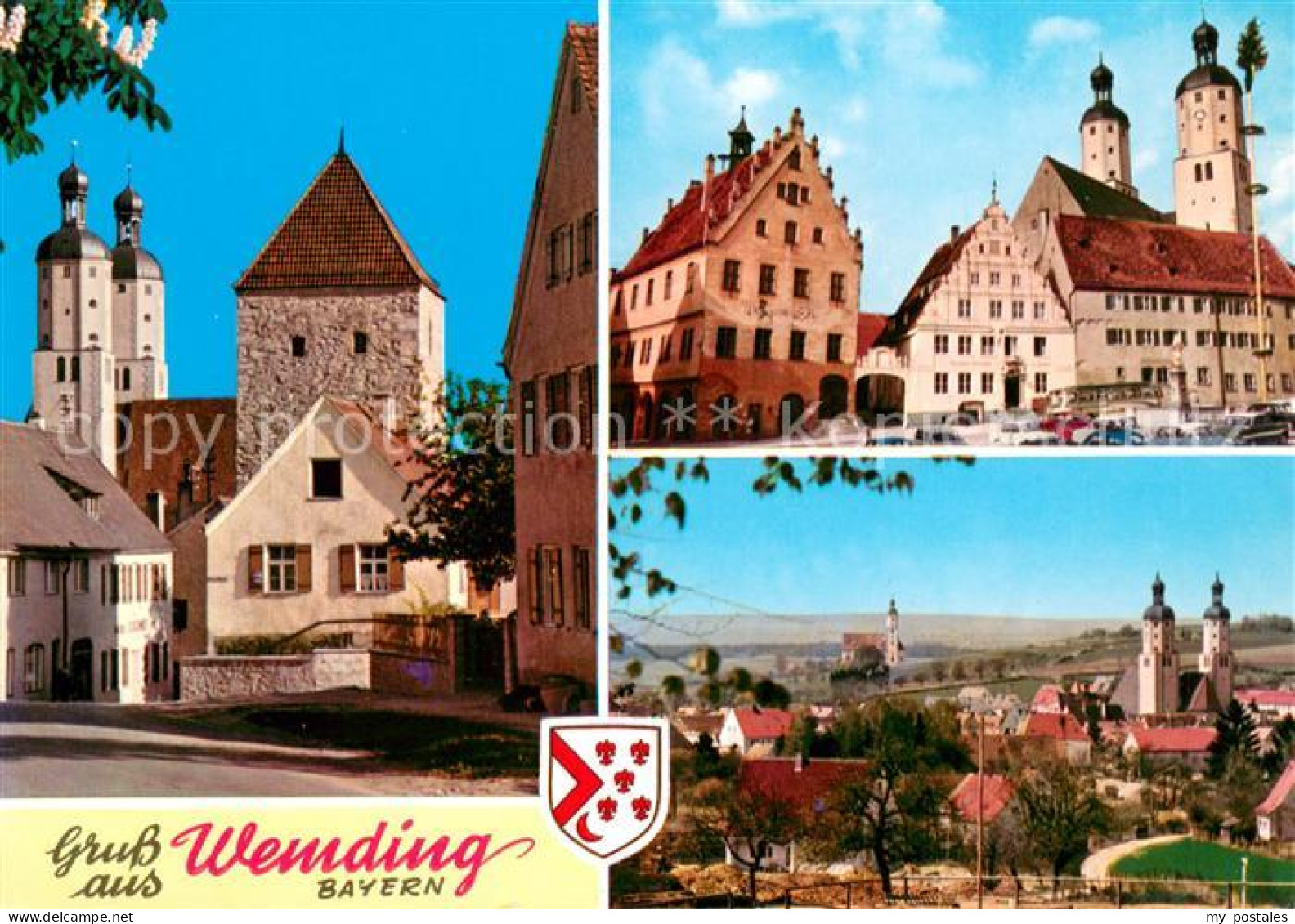 73622867 Wemding Kirche Rathaus Markt Panorama Wemding - Wemding
