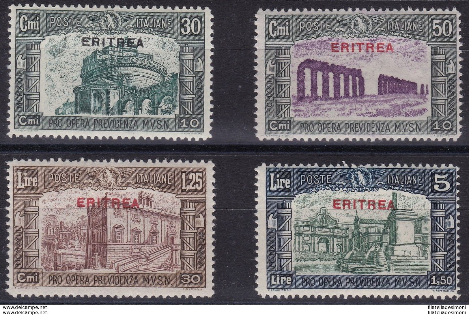 1930 ERITREA, Milizia III , N° 170/173 , MNH** - Erythrée