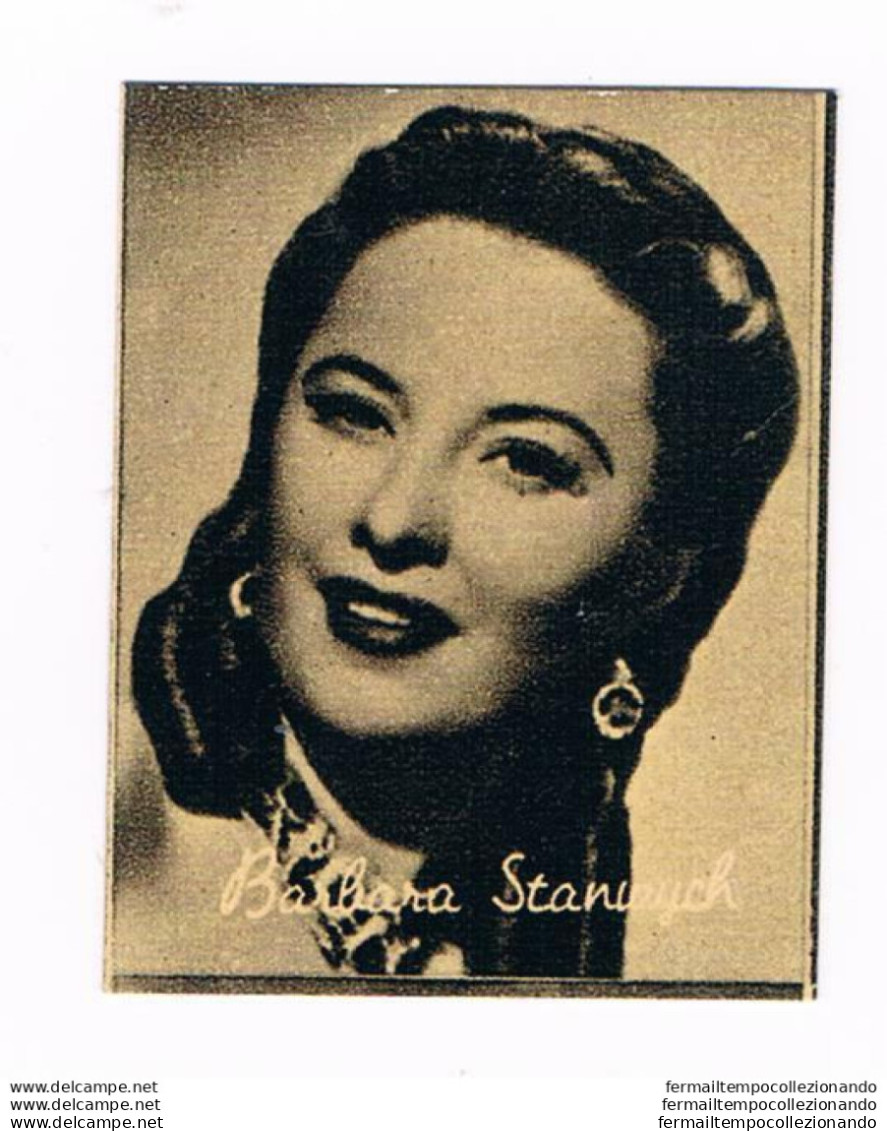 Bh25 Figurina Personaggi Famosi Anni 50 Nannina Attrice Actress Barbara Stanwych - Catalogues