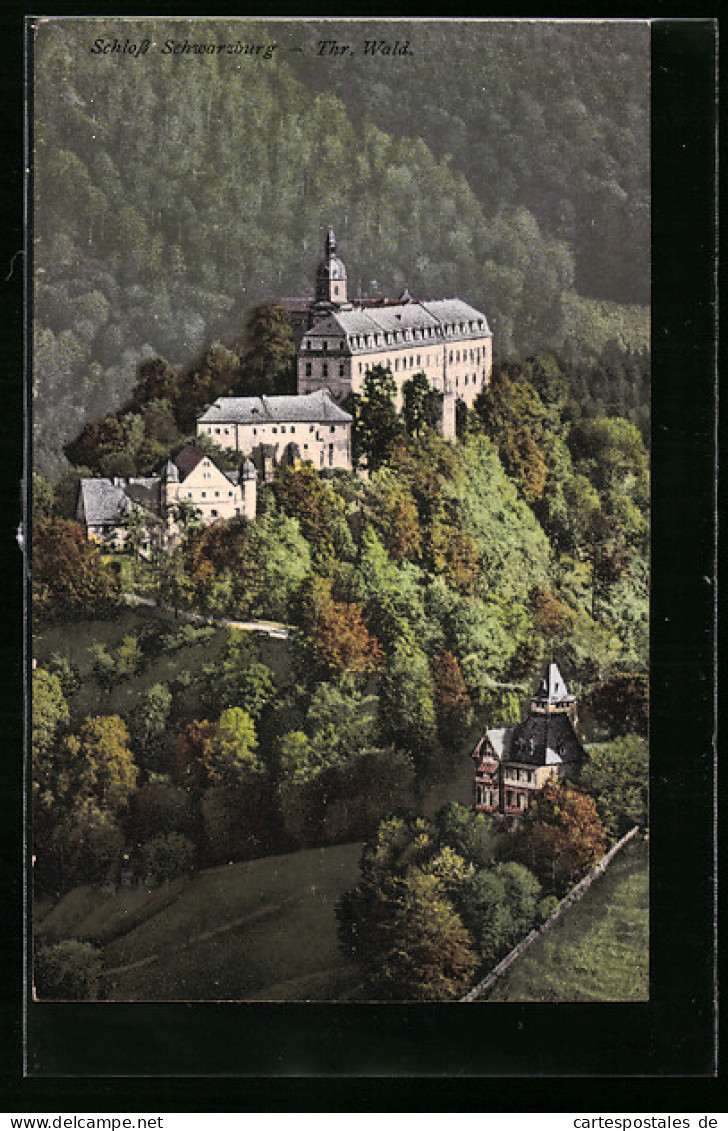 AK Schwarzburg / Thür. Wald, Schloss Aus Der Vogelschau  - Altri & Non Classificati