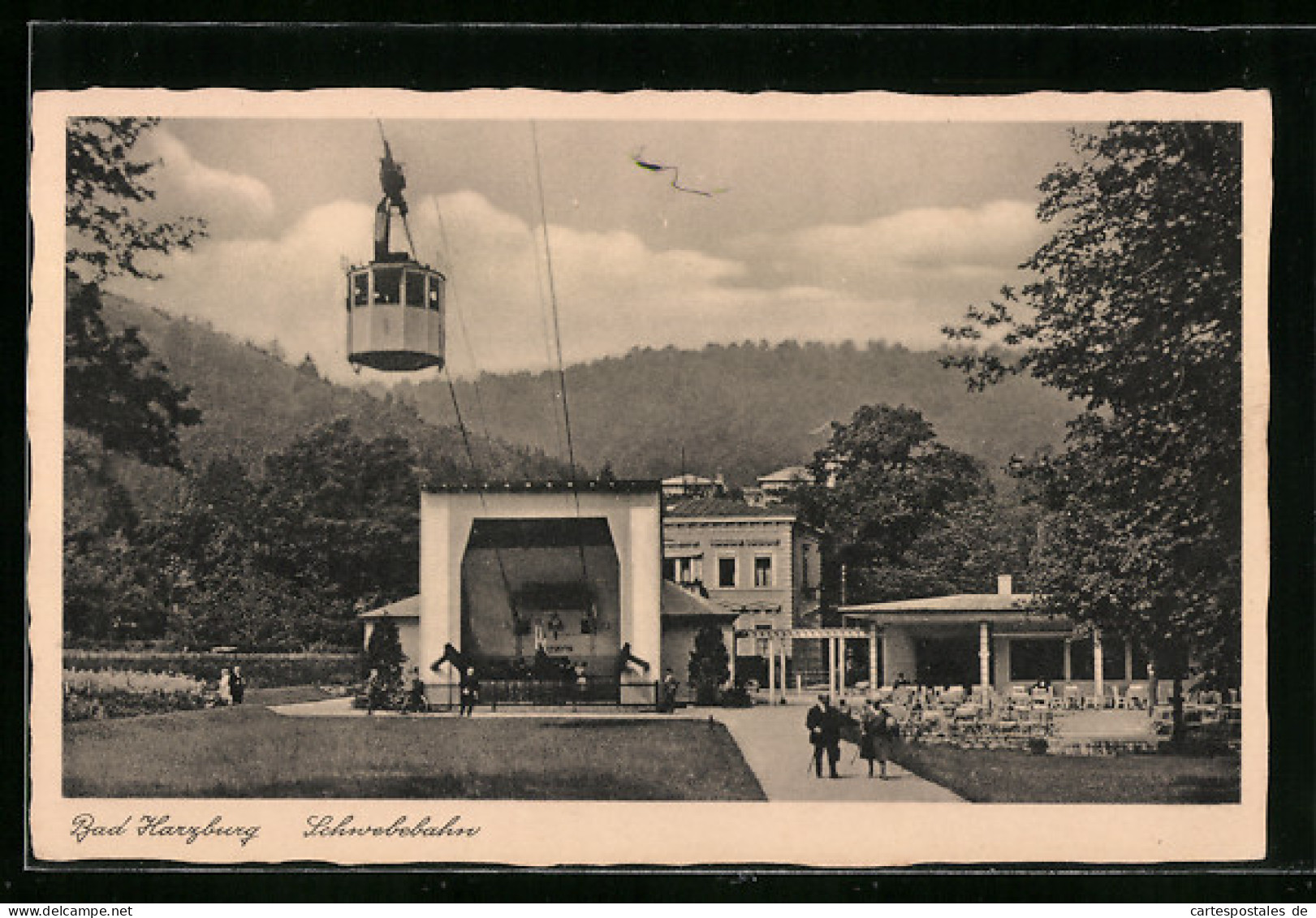 AK Bad Harzburg, Schwebebahn Mit Bahnhof, Seilbahn  - Bad Harzburg