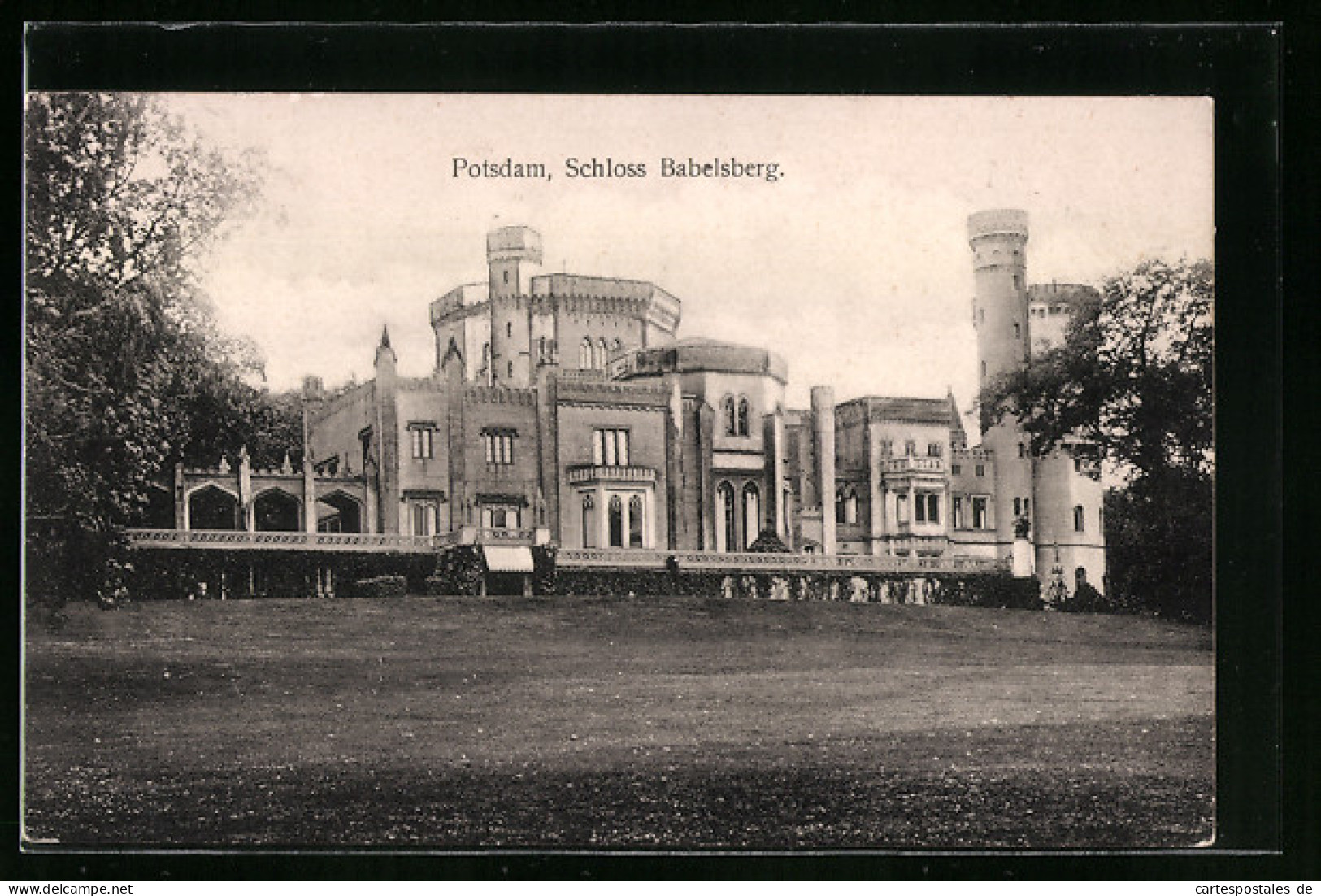 AK Potsdam, Schloss Babelsberg, Aussenansicht  - Potsdam