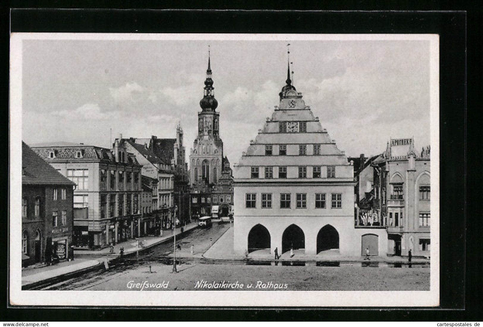 AK Greifswald, Nikolaikirche Und Rathaus  - Greifswald