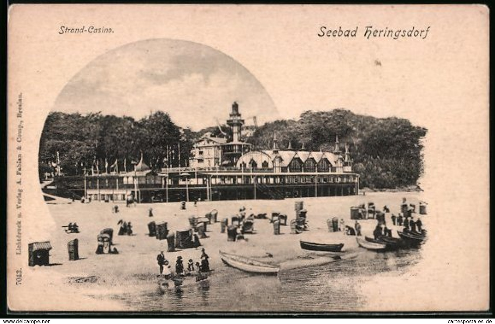 AK Heringsdorf / Seebad, Strand-Casino Vom Strand Aus Gesehen  - Sonstige & Ohne Zuordnung