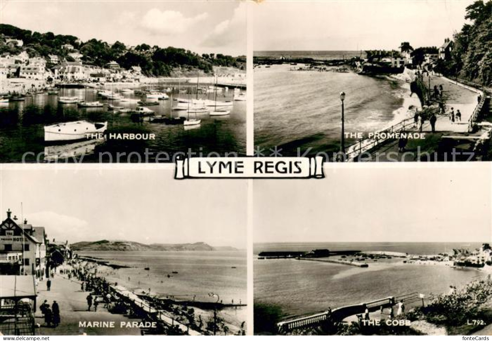 73643009 Lyme Regis Harbour Promenade Marine Parade The Cobb Lyme Regis - Autres & Non Classés