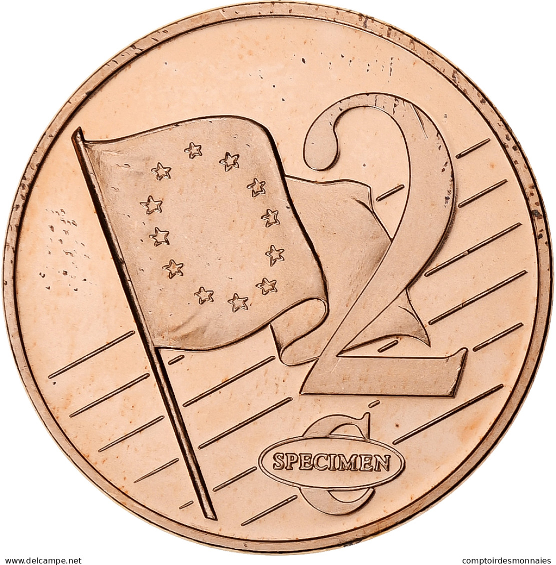 Pologne, 2 Euro Cent, Fantasy Euro Patterns, Essai-Trial, 2003, Cuivre Plaqué - Private Proofs / Unofficial