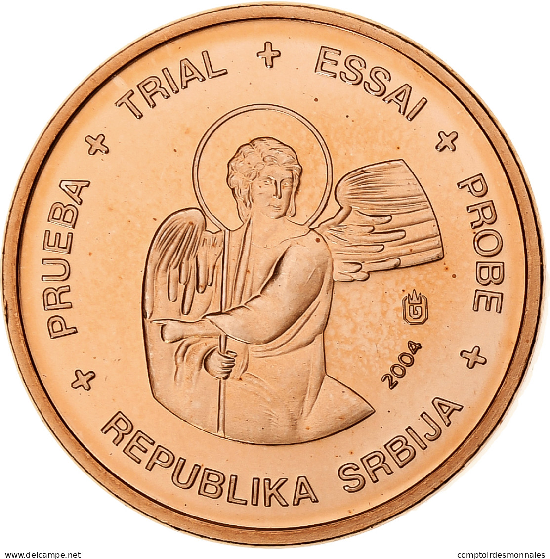 Serbie, Euro Cent, Fantasy Euro Patterns, Essai-Trial, 2004, Cuivre Plaqué - Privéproeven