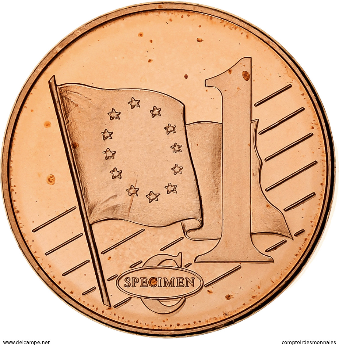 Serbie, Euro Cent, Fantasy Euro Patterns, Essai-Trial, 2004, Cuivre Plaqué - Essais Privés / Non-officiels