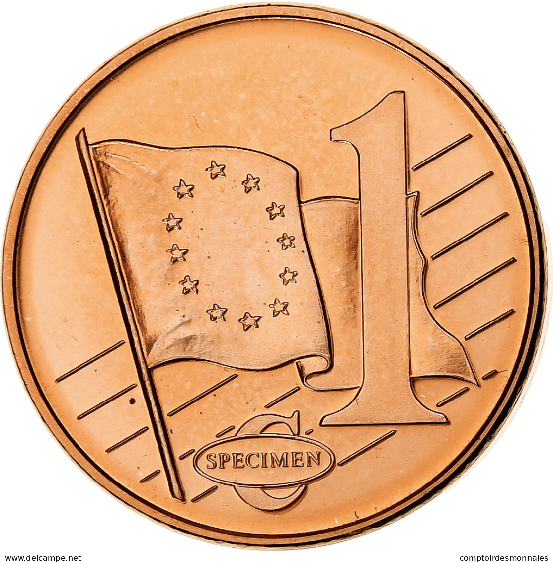 Grande-Bretagne, Euro Cent, Fantasy Euro Patterns, Essai-Trial, 2002, Cuivre - Essais Privés / Non-officiels