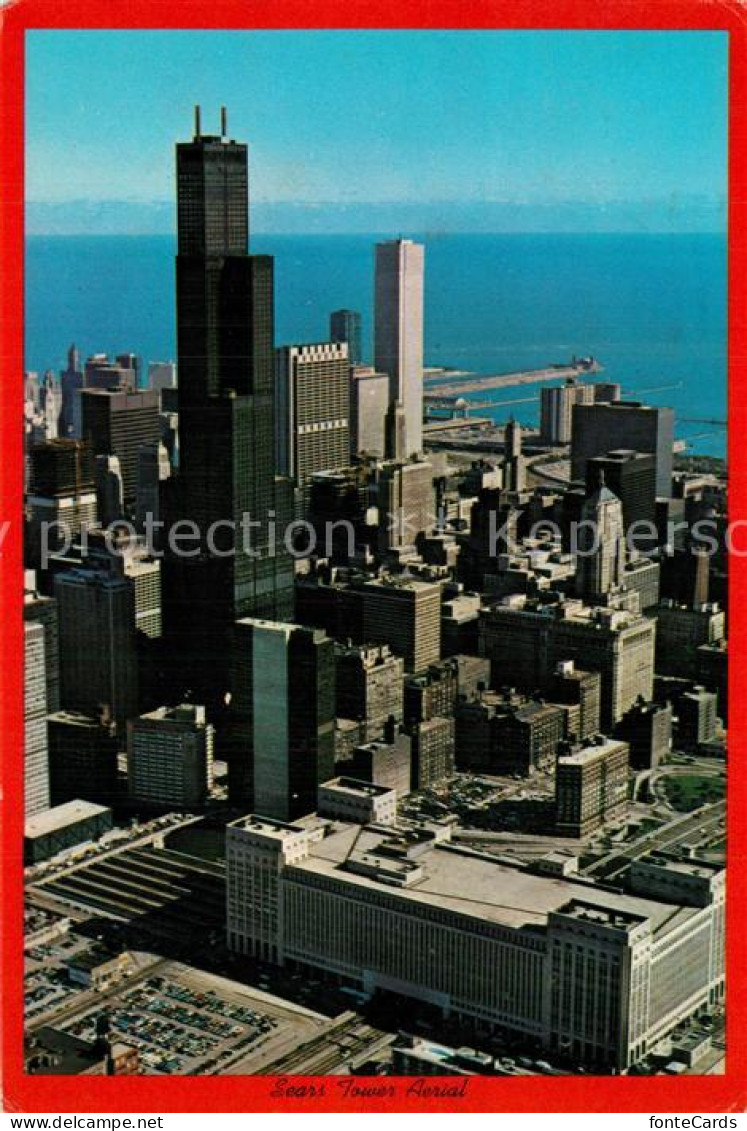 73611480 Chicago_Illinois Sears Tower Air View - Sonstige & Ohne Zuordnung