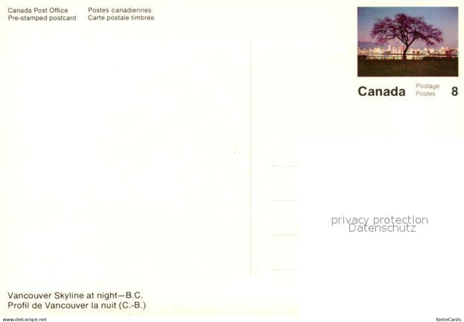 73611198 Vancouver British Columbia Skyline At Night Vancouver British - Non Classés