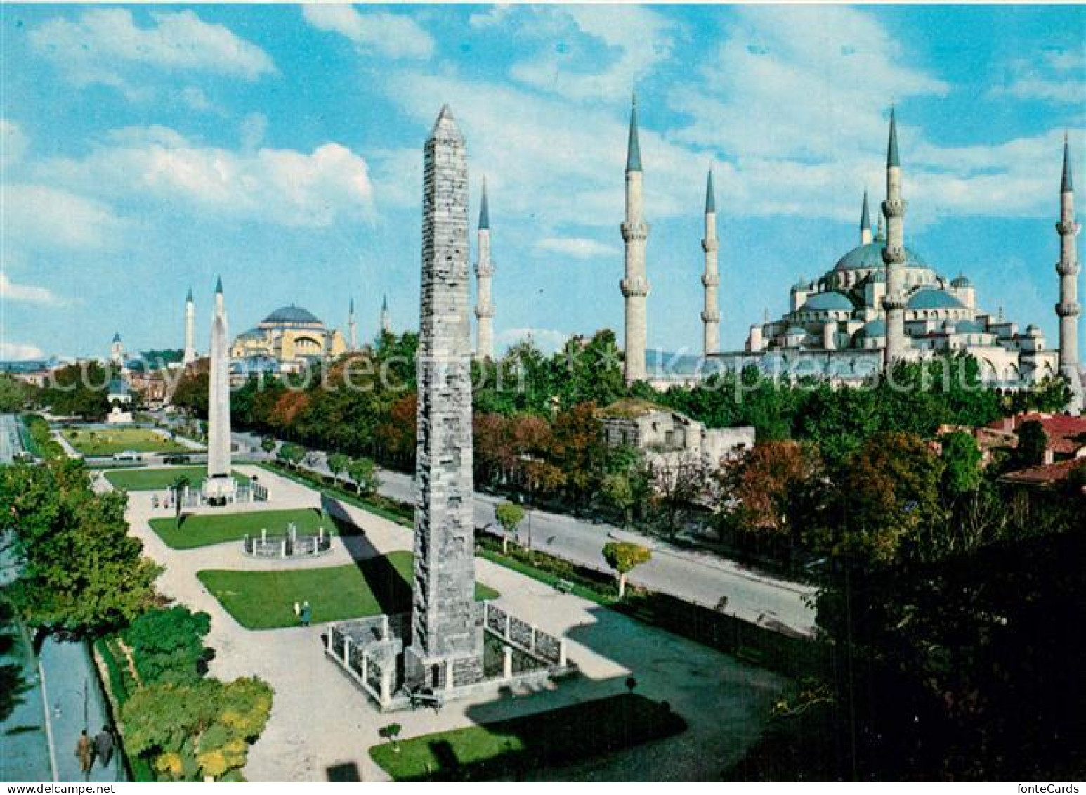 73609500 Istanbul Constantinopel Sultan Ahmet Mosque And Saint Sophia Istanbul C - Türkei