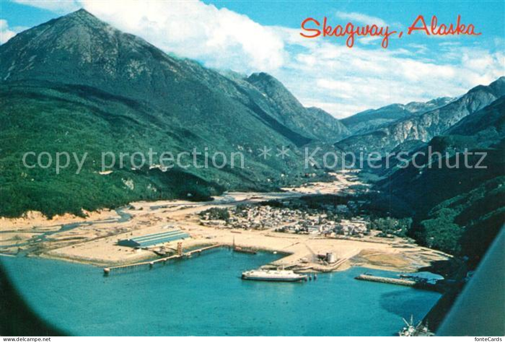 73580559 Skagway Fliegeraufnahme Marinehafen - Andere & Zonder Classificatie