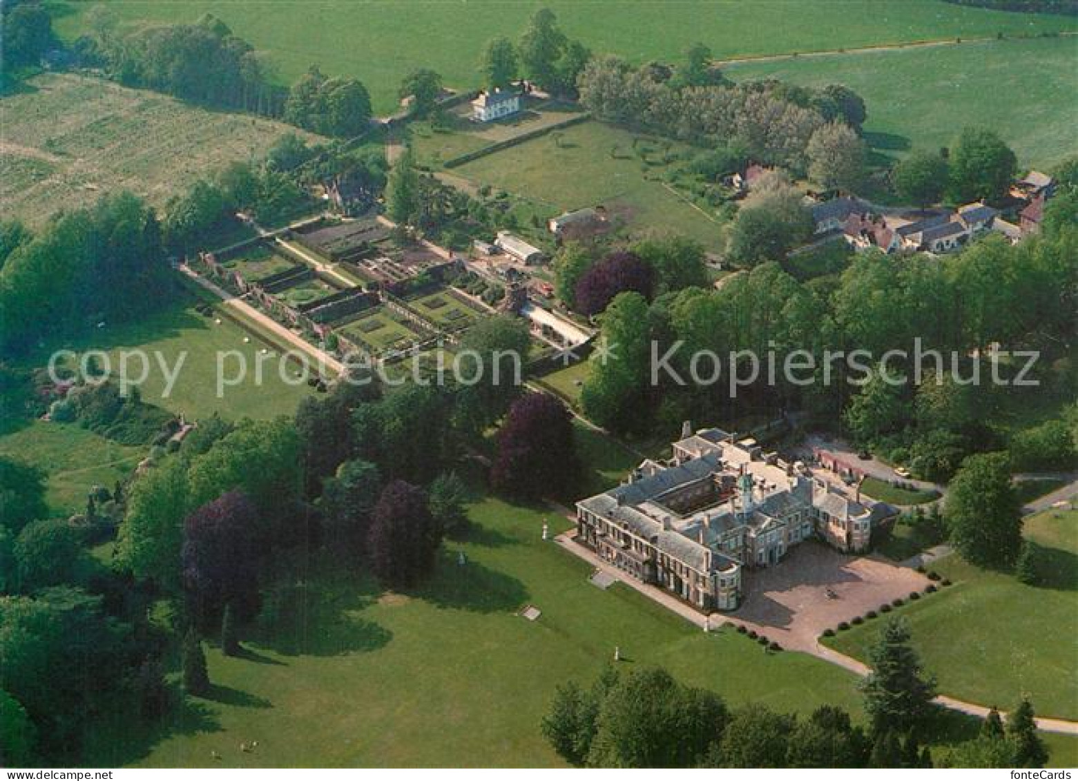 73578157 Dorking Mole Valley Polesden Lacey House And Gardens Aerial View  - Surrey