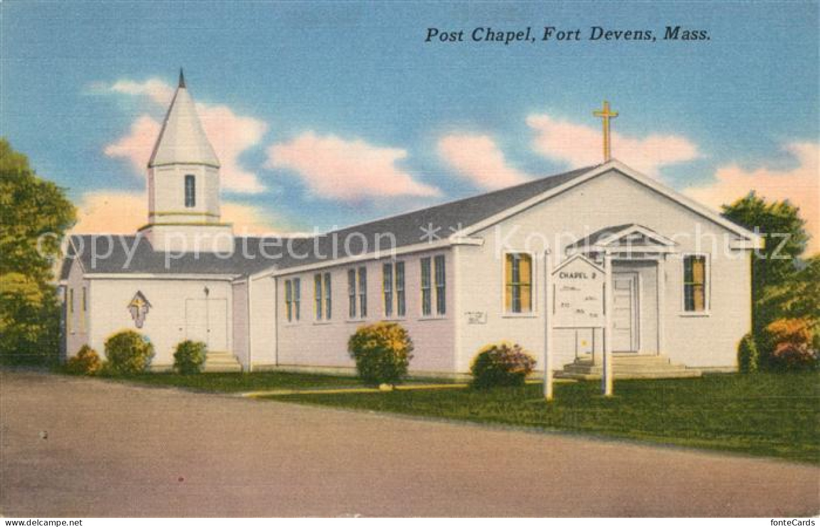 73577982 Ayer_United States Post Chapel Fort Devens - Sonstige & Ohne Zuordnung