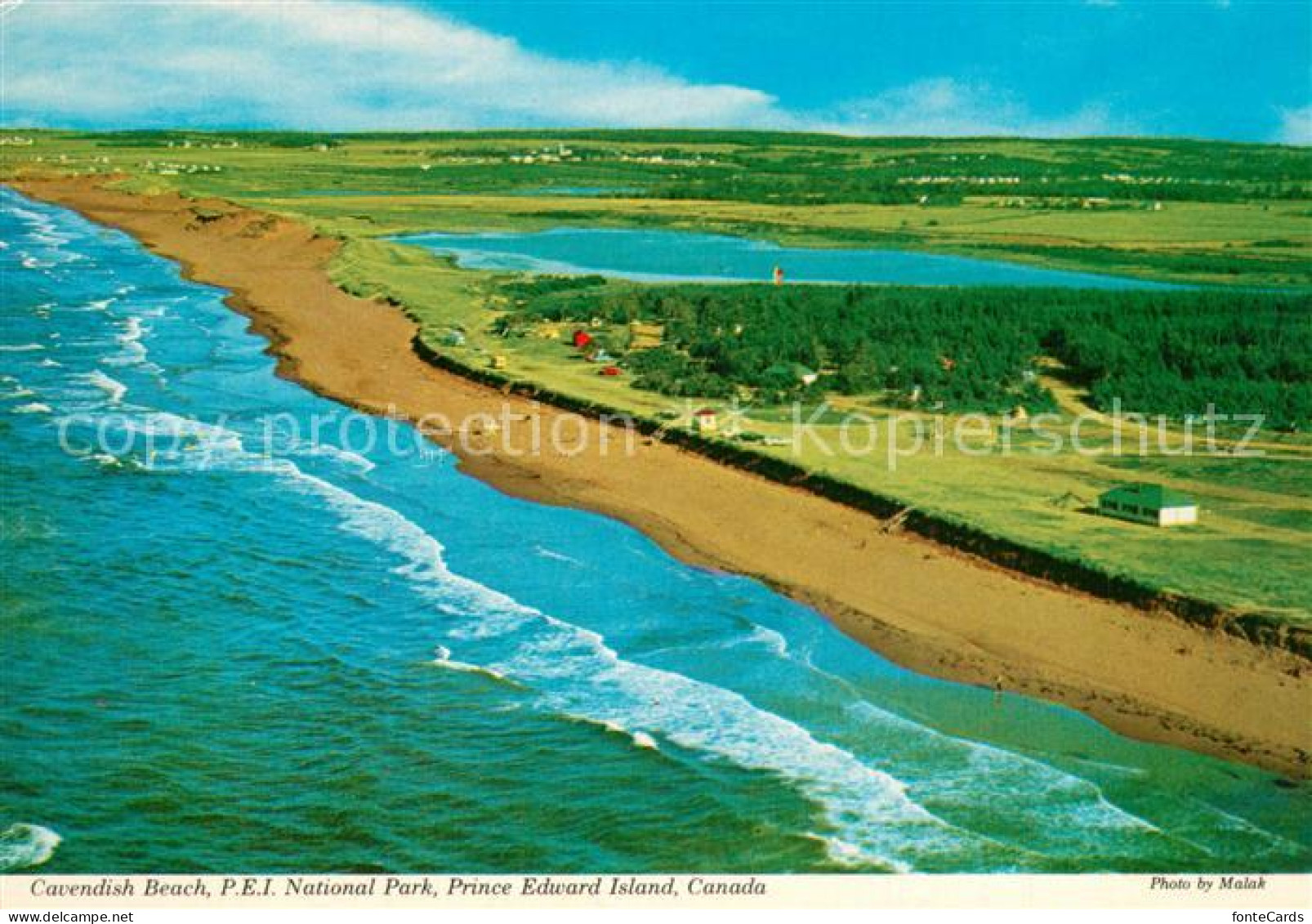 73576977 Prince Edward Island Cavendish Beach P.E.I. National Park Aerial View  - Non Classés