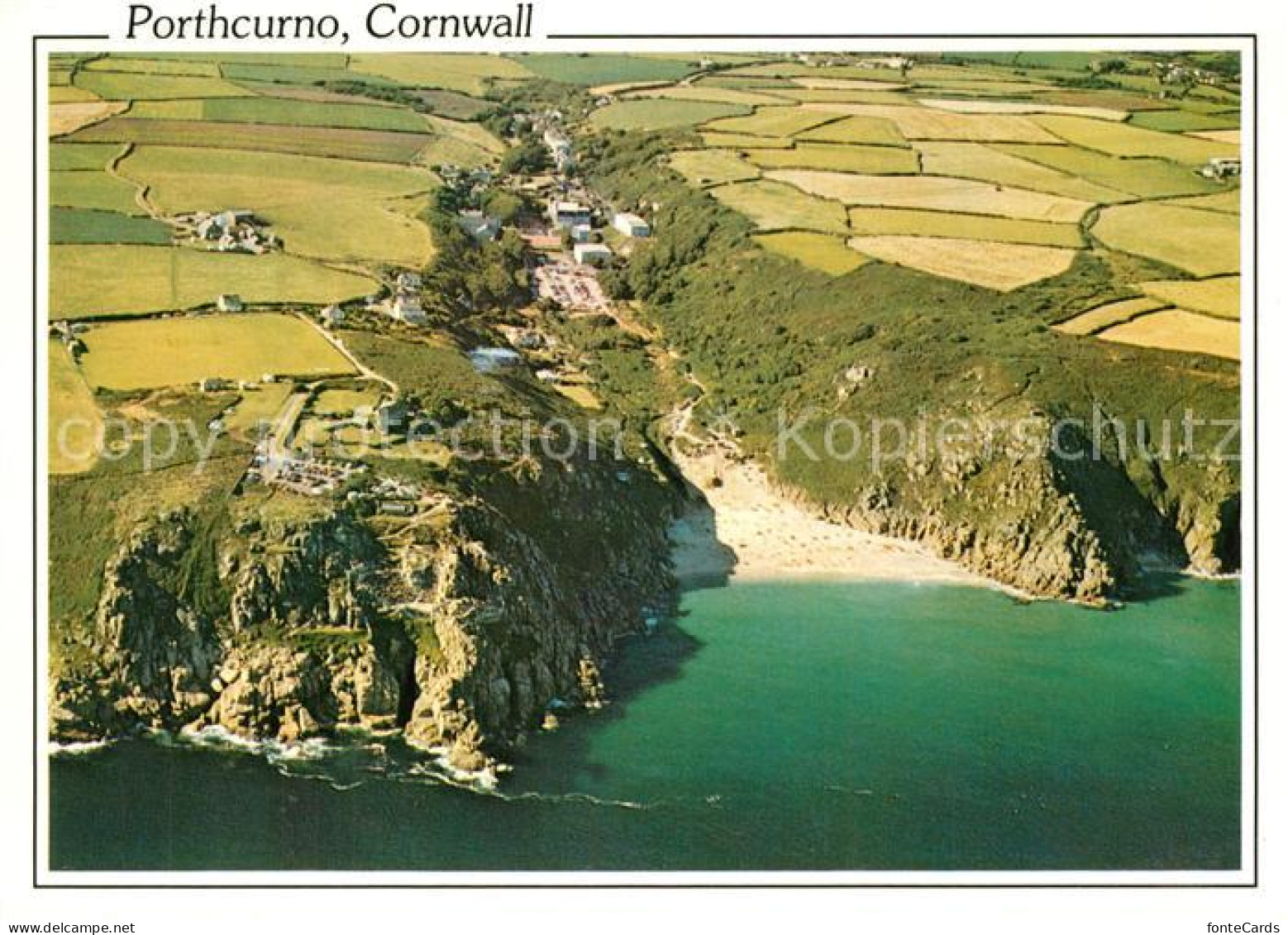73373689 Porthcurno Aerial View Porthcurno - Other & Unclassified