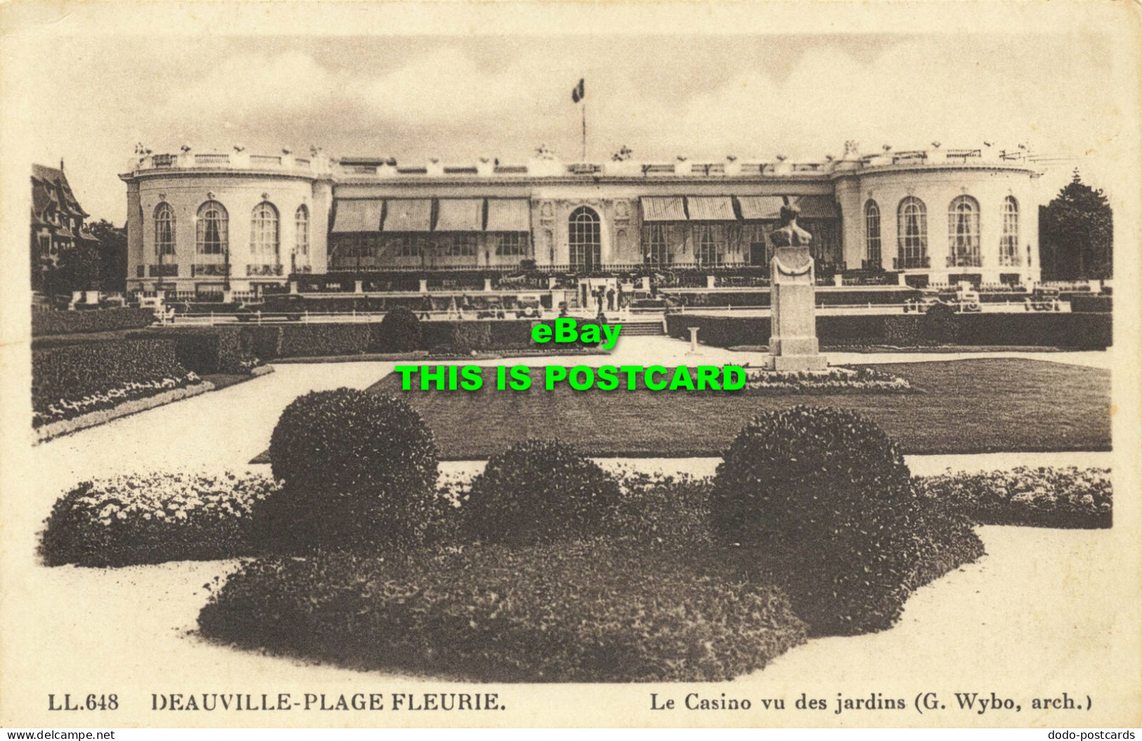 R592302 LL. 648. Deauville Plage Fleurie. Le Casino Vu Des Jardins. G. Wybo. Art - Mondo