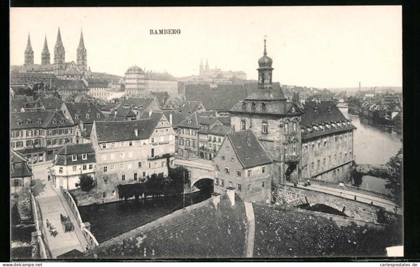 AK Bamberg, Stadtansicht Aus Der Vogelschau  - Bamberg