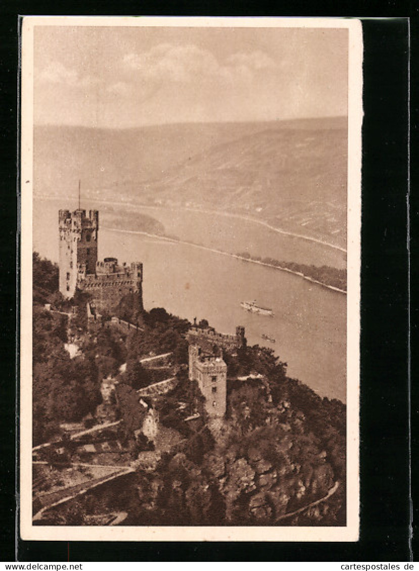 AK Niederheimbach Am Rhein, Burg Sooneck, Ganzsache WHW Winterhilfswerk 1934-35  - Briefkaarten