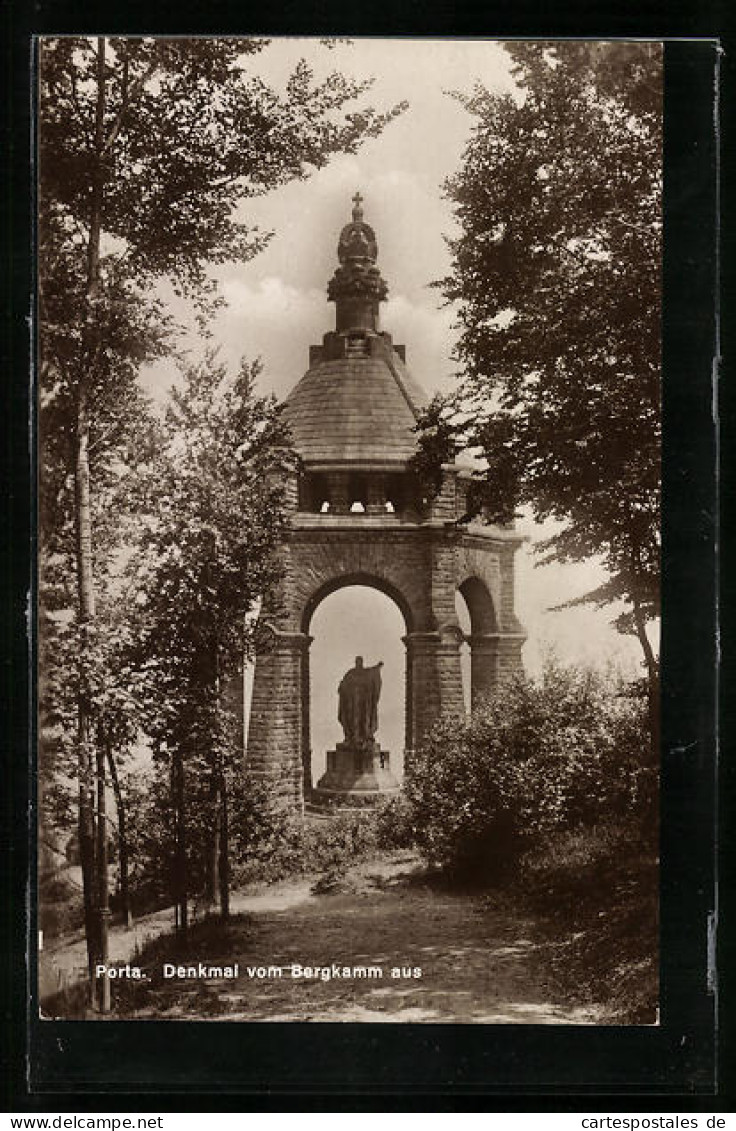 AK Porta, Denkmal Vom Bergkamm Aus Gesehen  - Other & Unclassified