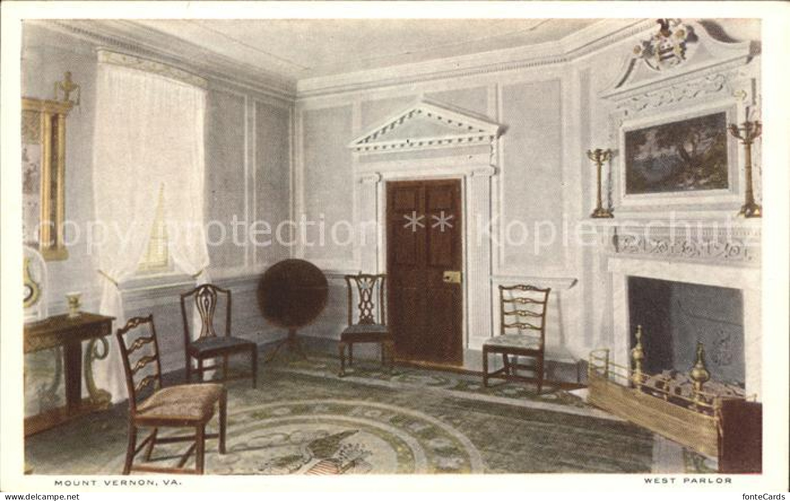 71990951 Mount_Vernon_Virginia West Parlor - Other & Unclassified
