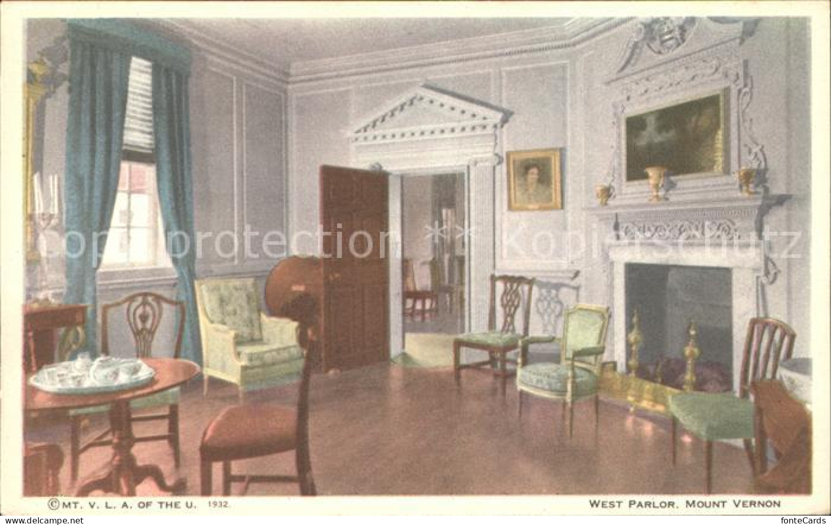 71990939 Mount_Vernon_Virginia West Parlor Zimmer - Other & Unclassified