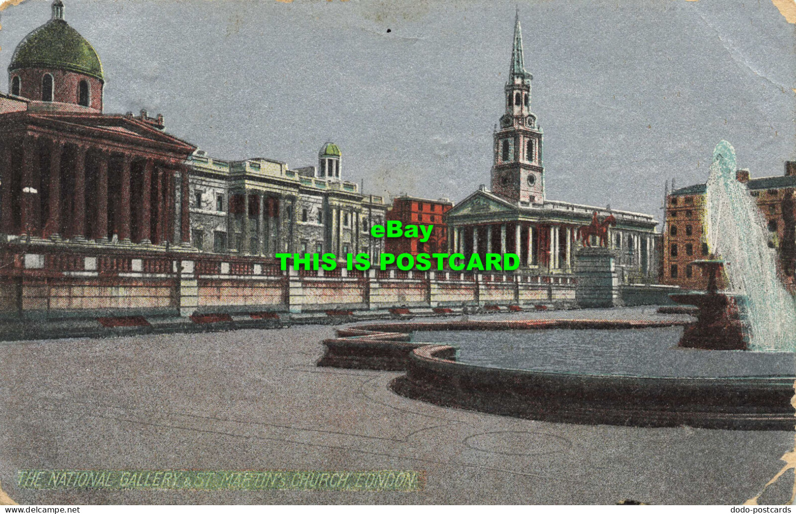 R592357 National Gallery And St. Martins Church. London. 1910 - Otros & Sin Clasificación