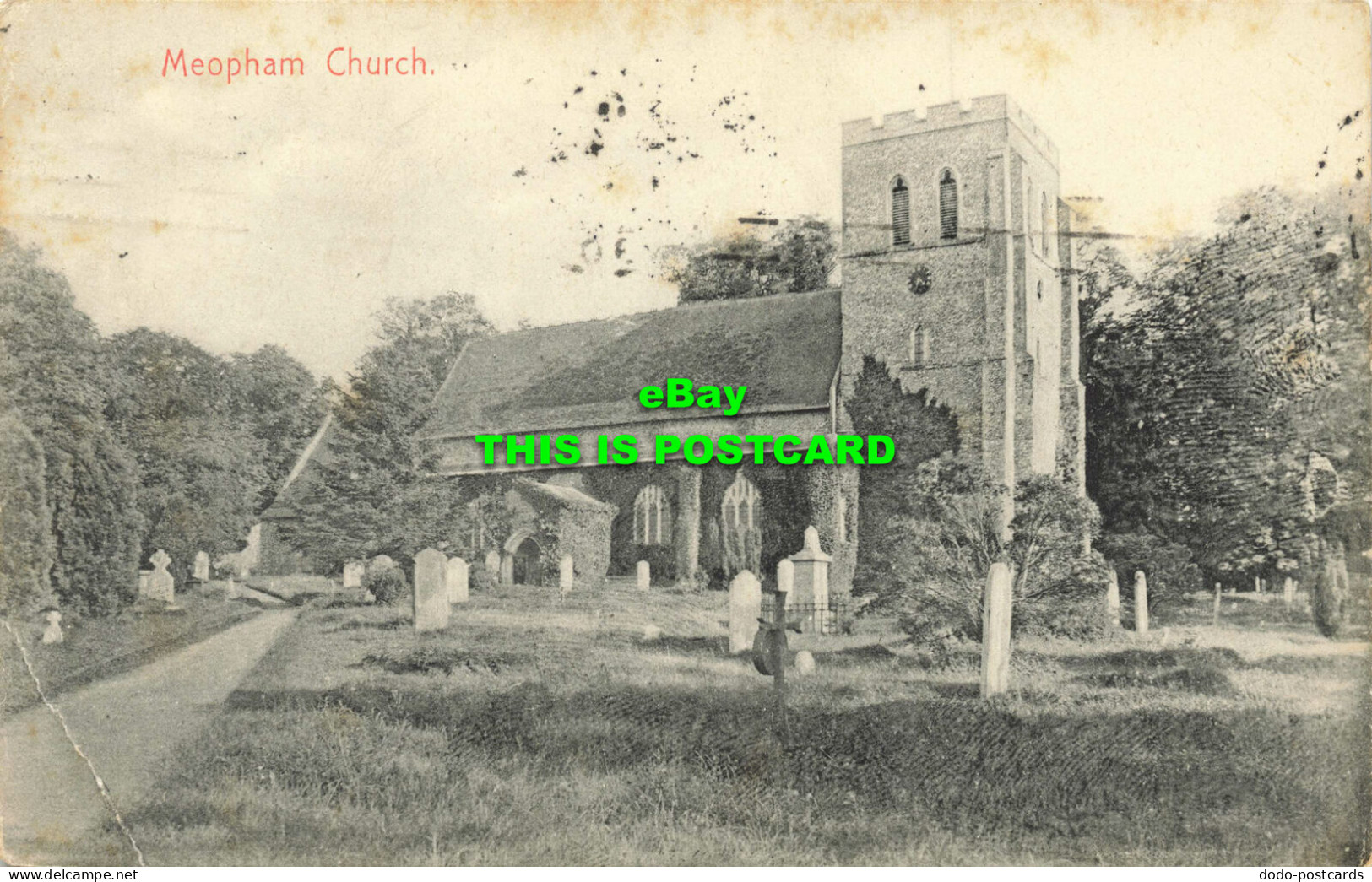 R593866 Meopham Church. F. Whait. 1909 - Monde