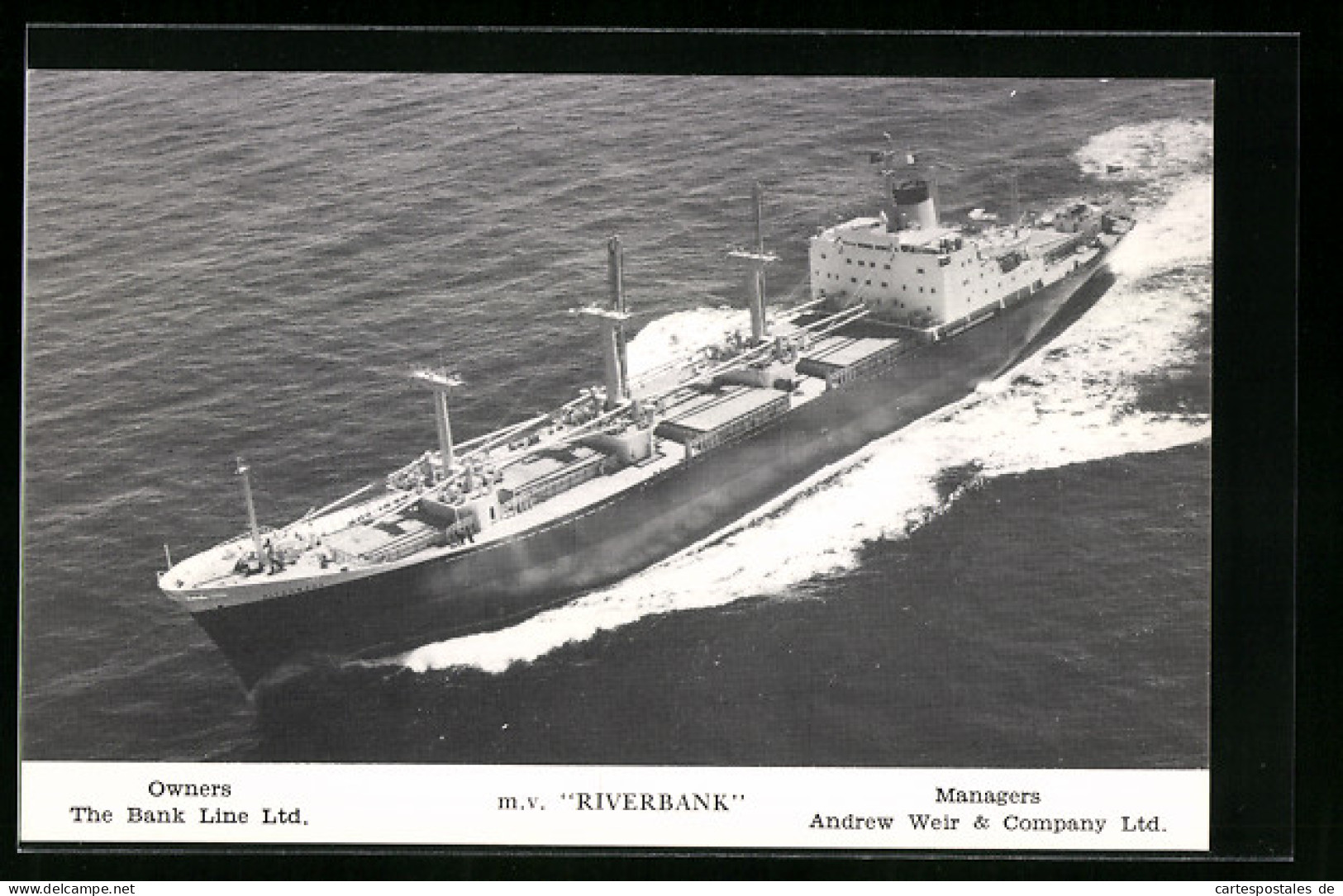 AK Handelsschiff MV Riverbank In Fahrt  - Comercio