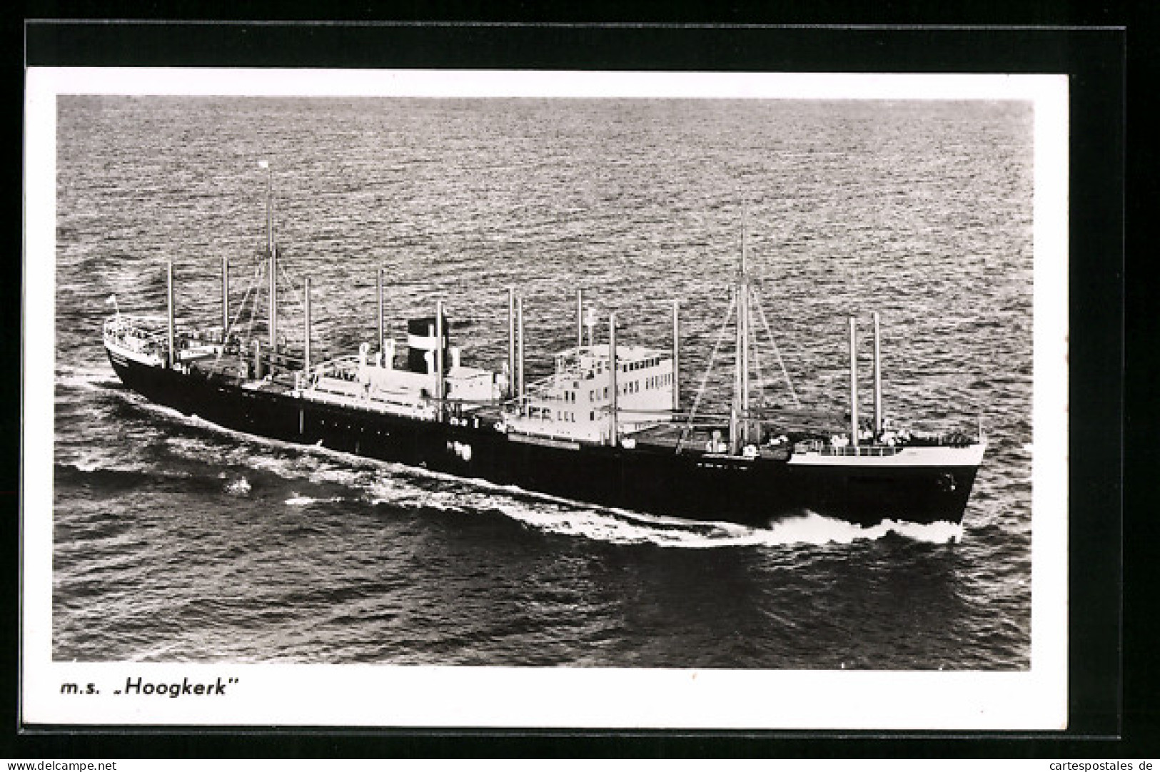 AK Handelsschiff MS Hoogkerk Auf See  - Handel