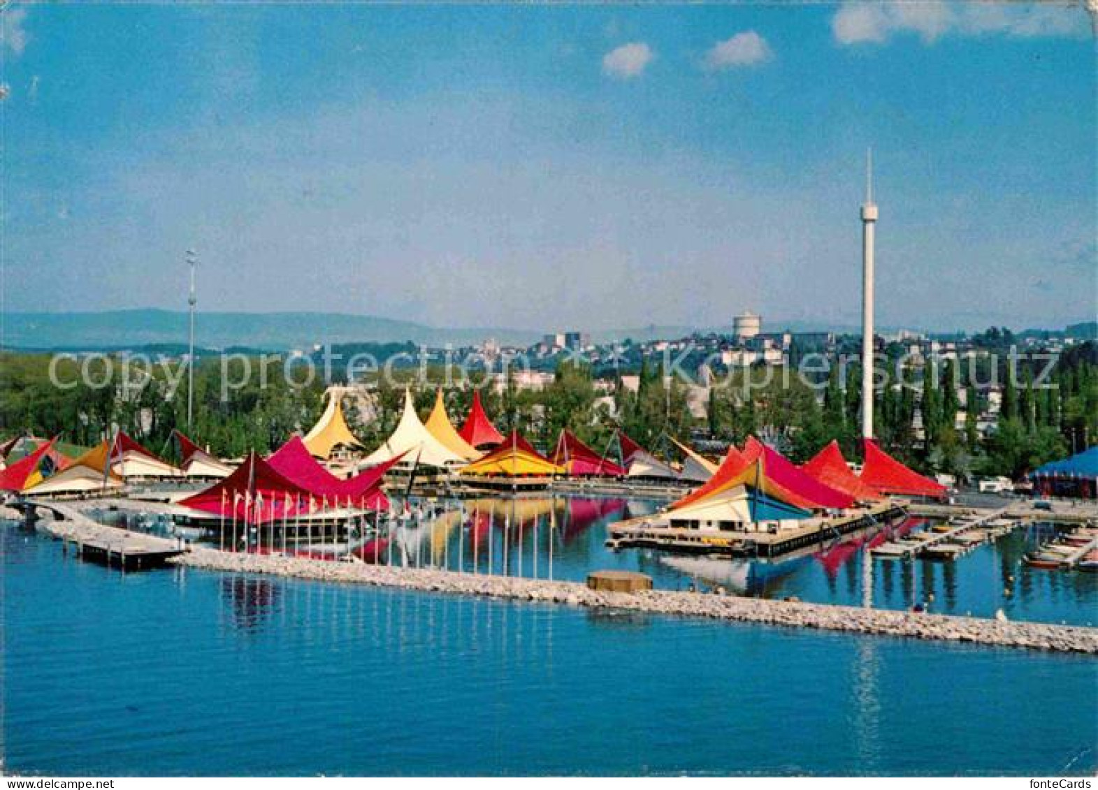 12865745 Exposition Nationale Lausanne 1964 Secteur Du Port Vue Aerienne Exposit - Sonstige & Ohne Zuordnung