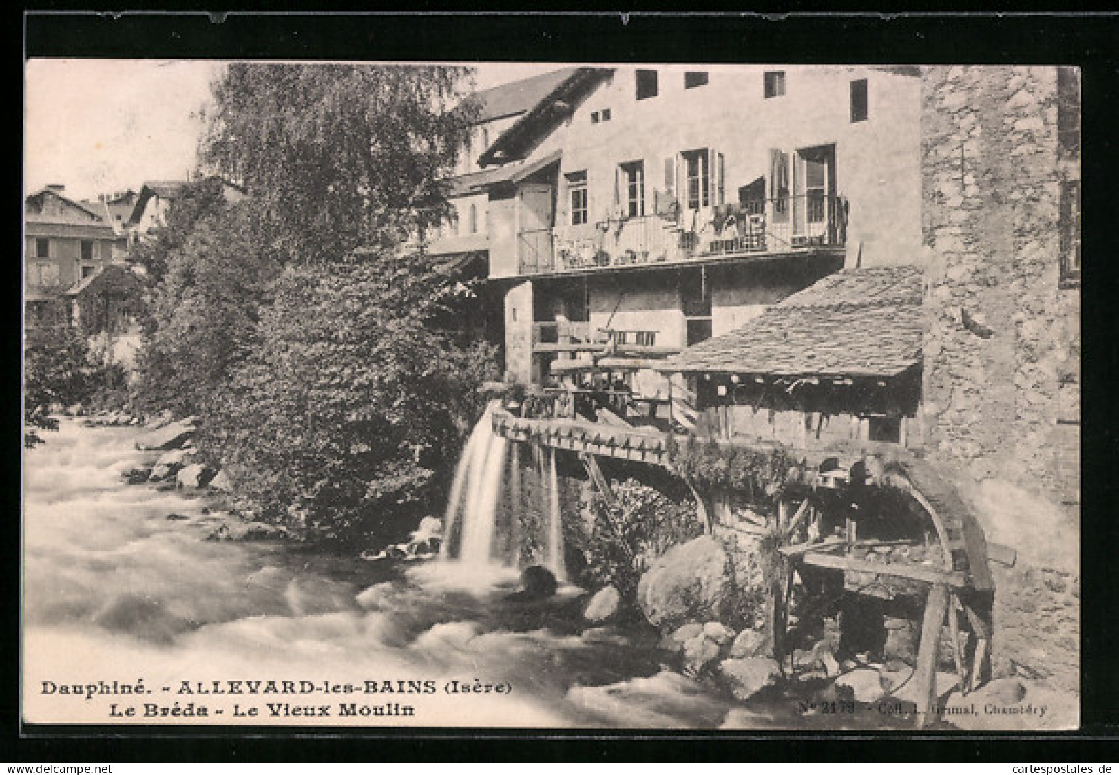 CPA Allevard-les-Bains, Le Bréda, La Vieux Moulin  - Allevard