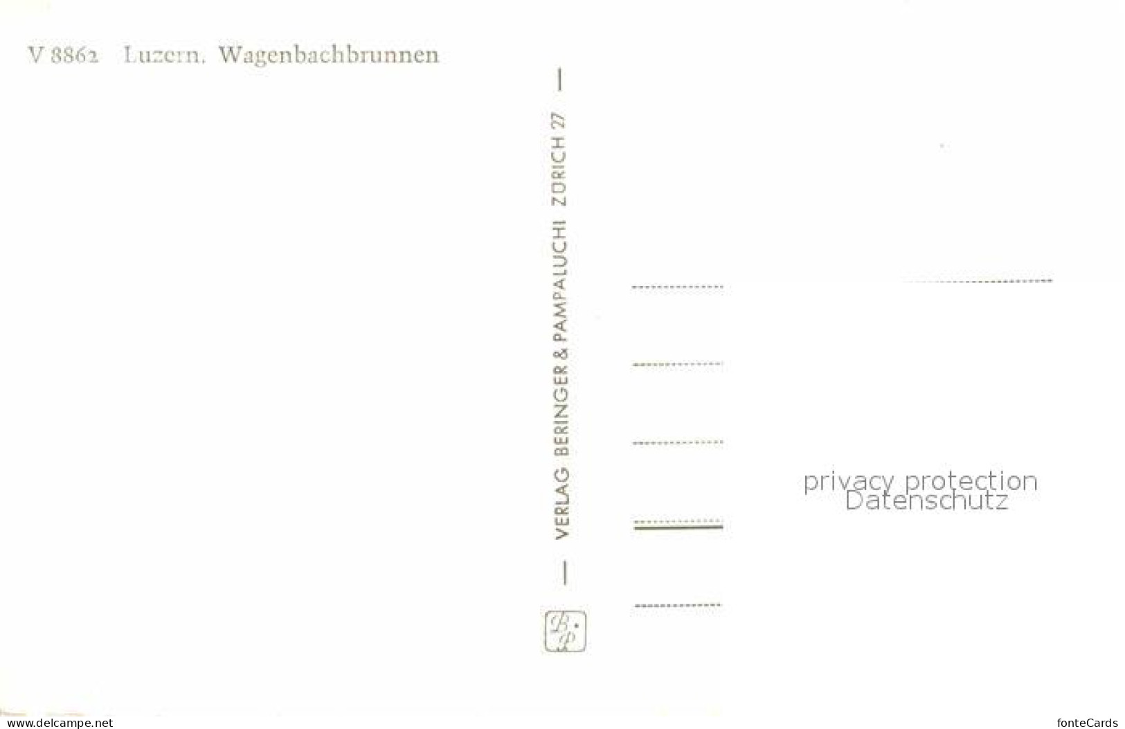 12807805 Luzern LU Wagenbachbrunnen Fontaene Luzern - Other & Unclassified