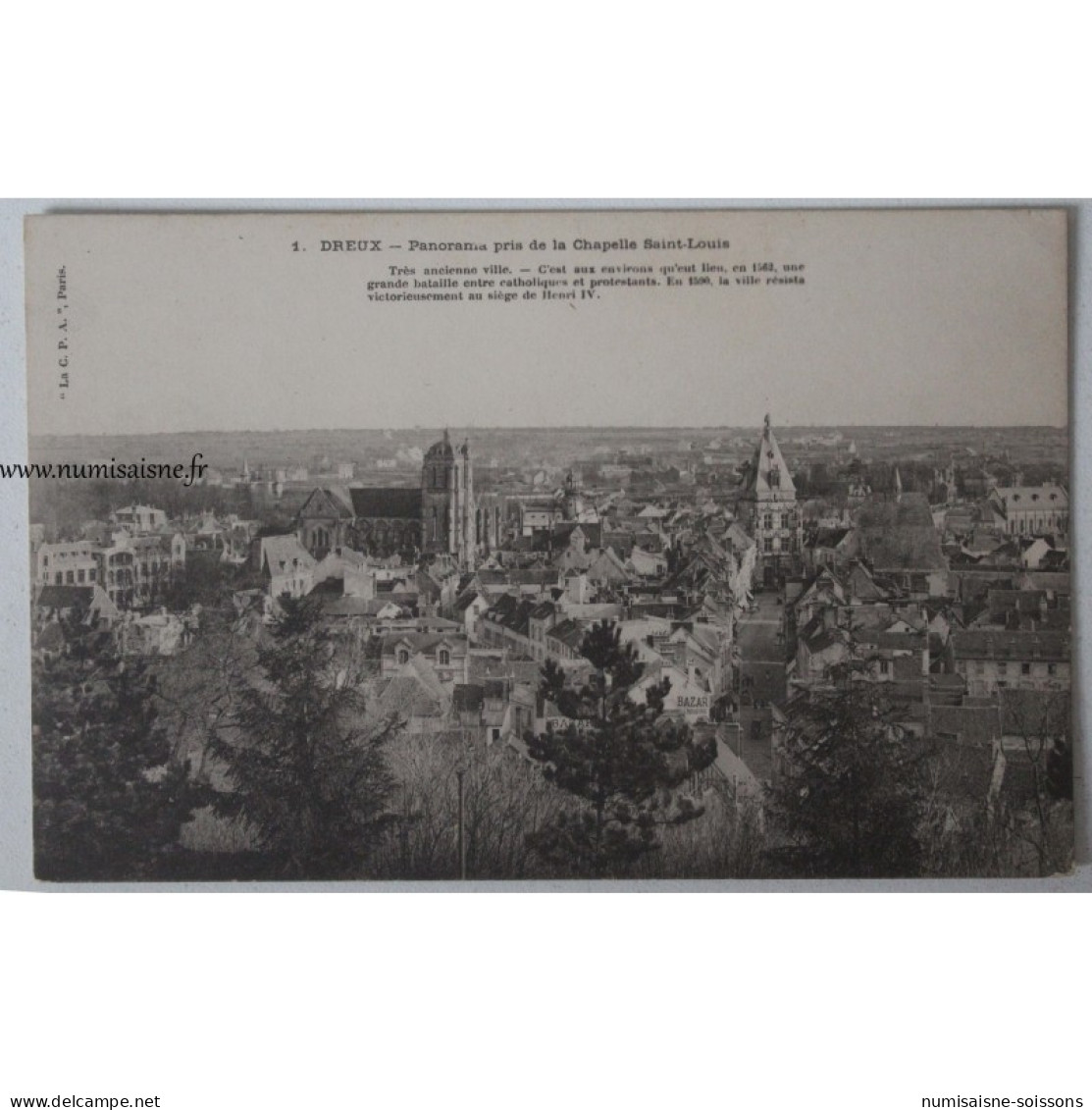 France - 28 - Dreux - Panorama Pris De La Chapelle Saint Louis - Other & Unclassified