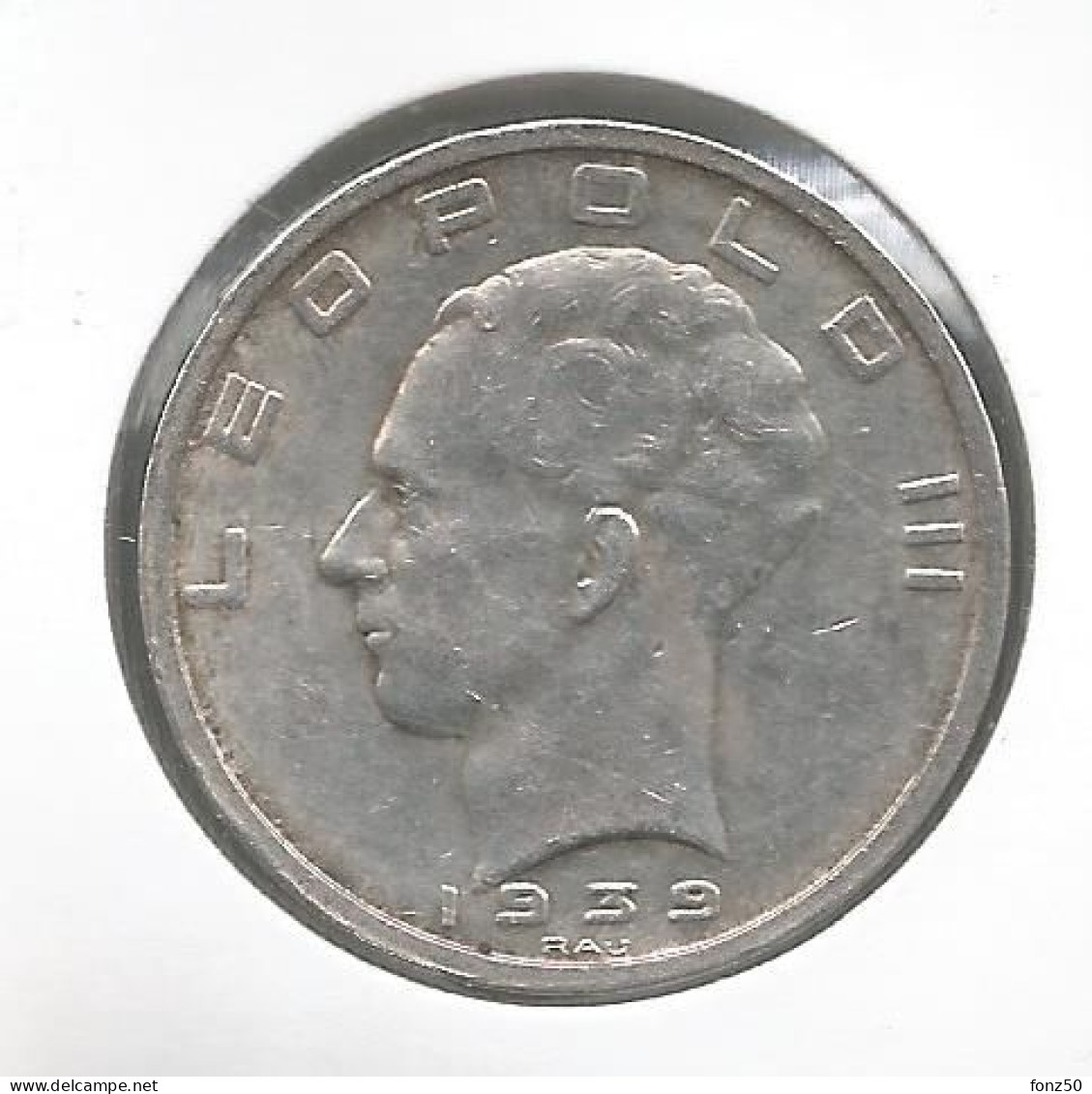 LEOPOLD III * 50 Frank 1939 Frans/vlaams  Pos.B * Nr 12944 - 50 Francs