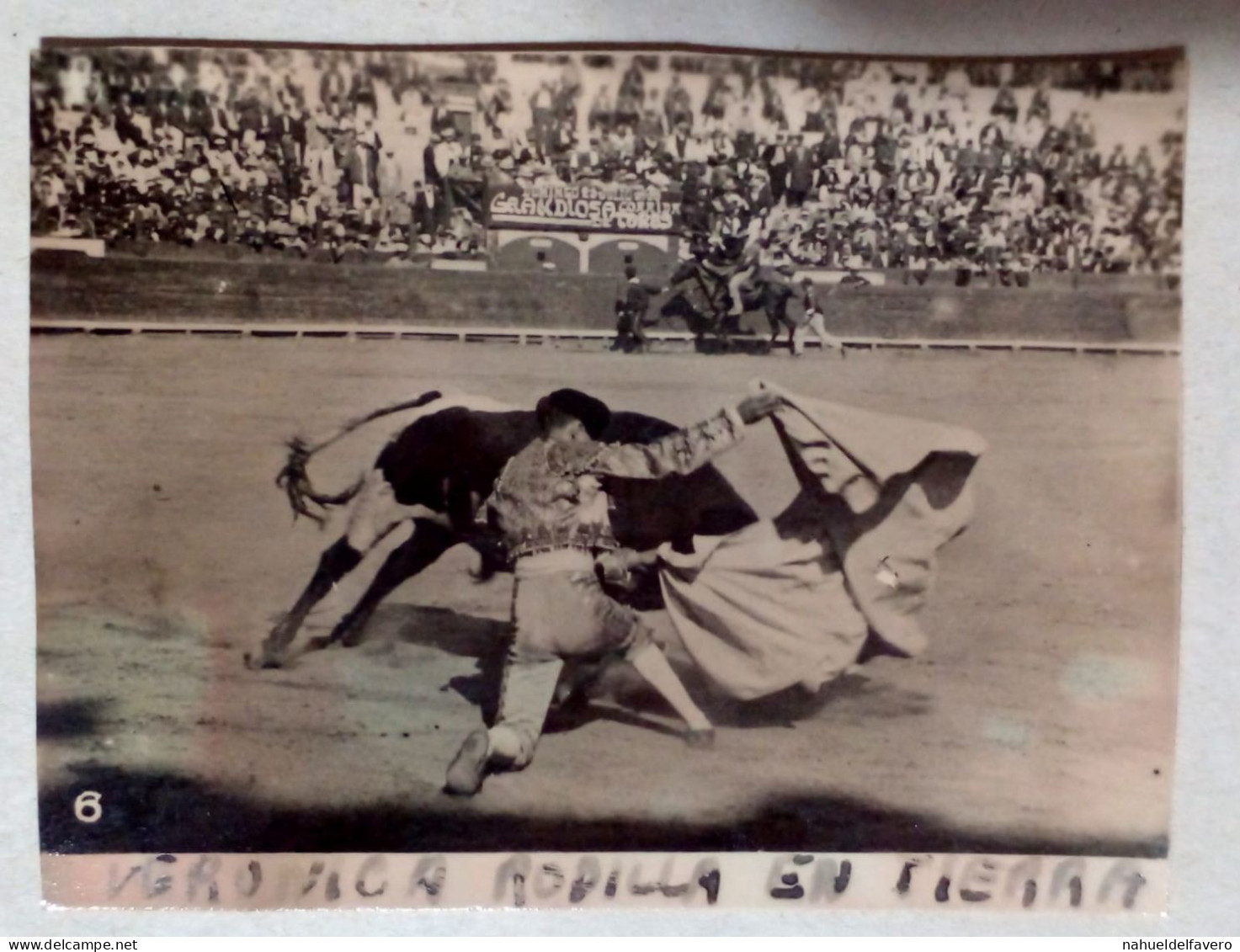 Photographie - Image D'une Corrida En Espagne (7 Cm X 5 Cm). - Profesiones