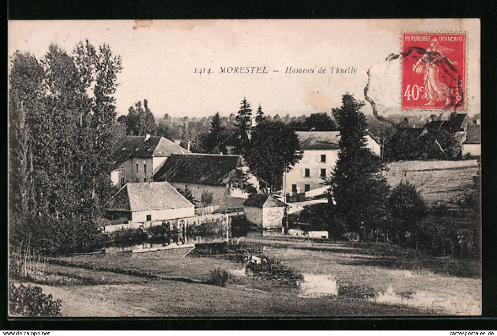 CPA Morestel, Hameau De Thuelly  - Morestel