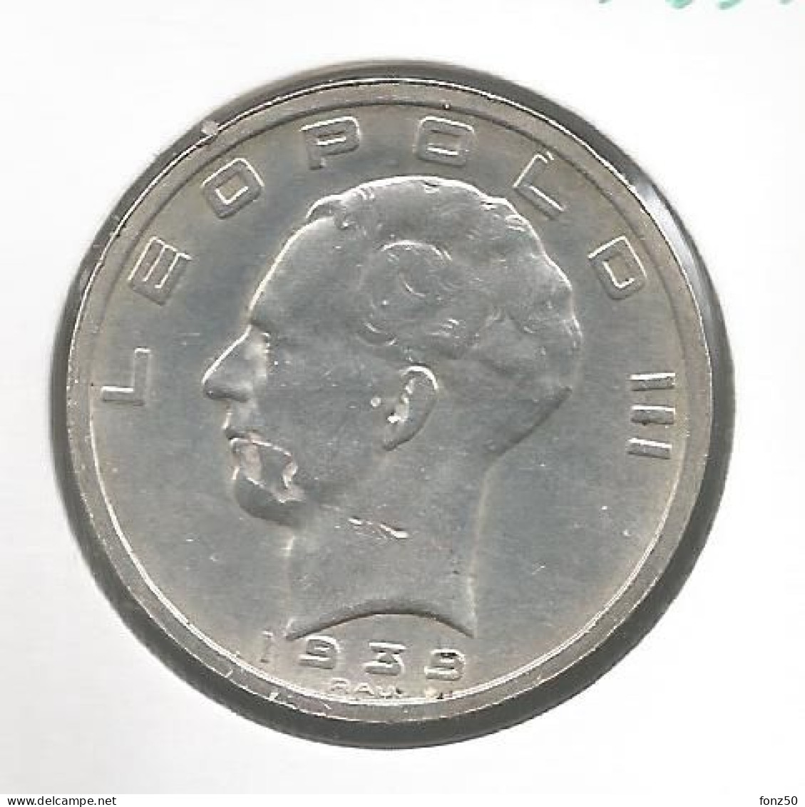 LEOPOLD III * 50 Frank 1939 Vlaams/frans  Pos.A * Nr 12945 - 50 Francs