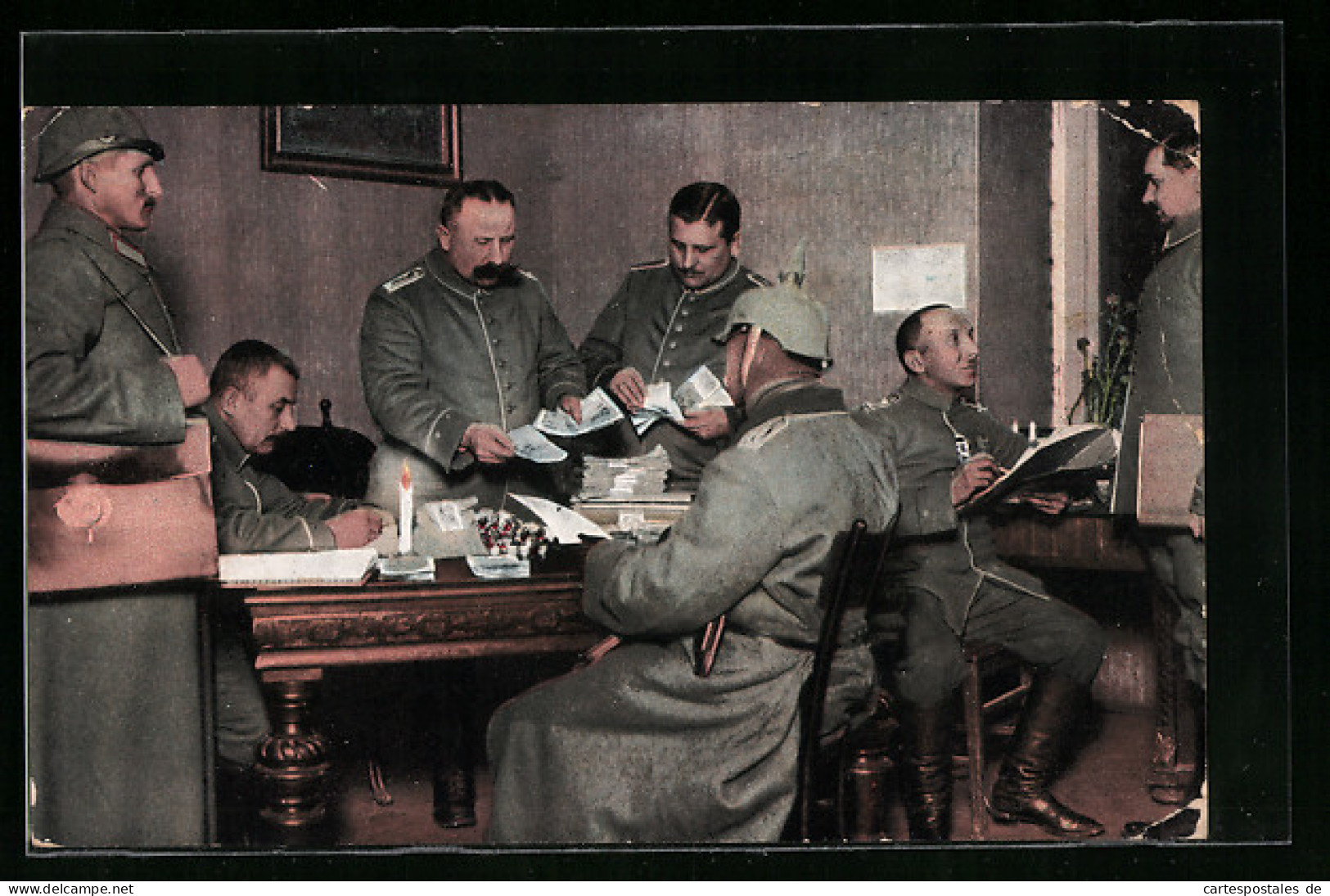 AK Rittmeister Beim Empfang Der Löhnung In Einer Feldkriegskasse  - War 1914-18